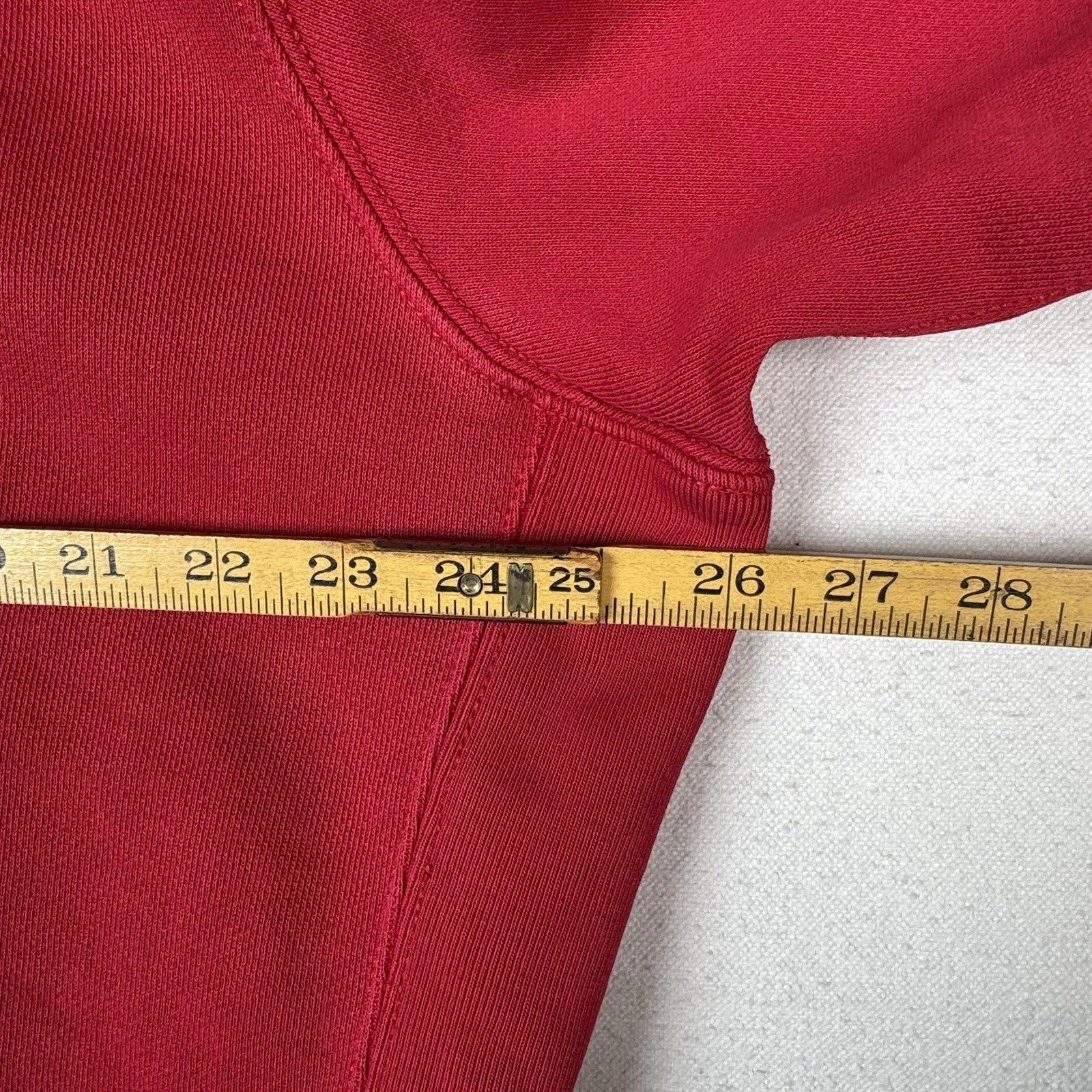 Vintage Polo Ralph Lauren Thermal Hood Hoodie Mens 2XL Full Zip Red Sweatshirt