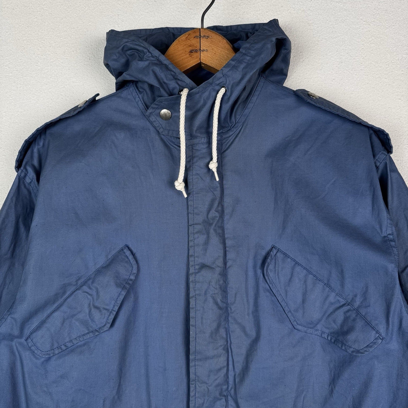 Vintage 80’s 90’s Ralph Lauren Military M-51 Jacket Mens XL Blue Cotton