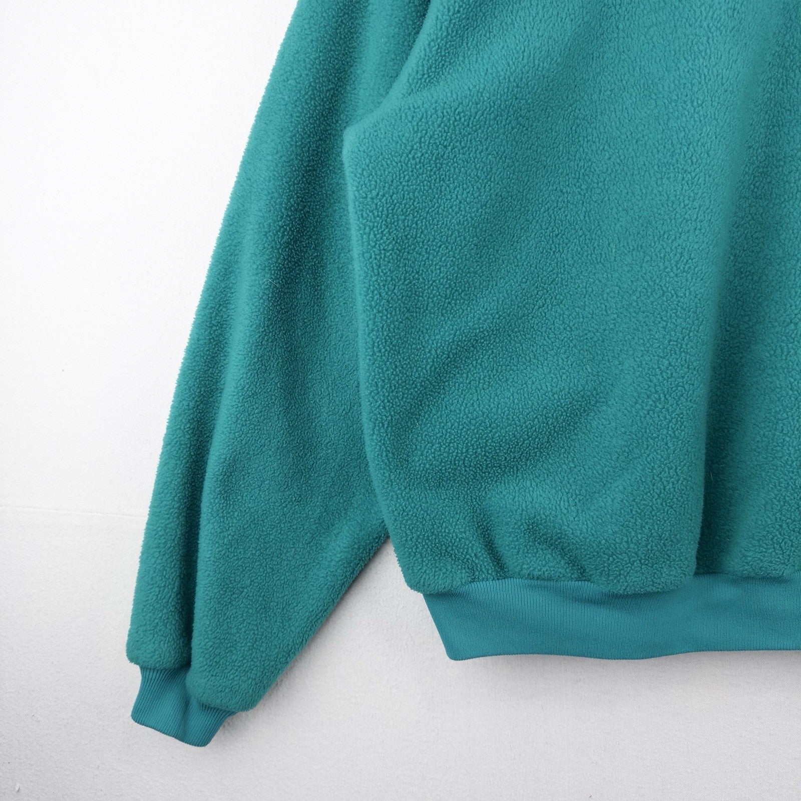 90’s Vtg Eddie Bauer Legend Teal Fleece 1/4 Zip Men’s 2XL Tall Pullover