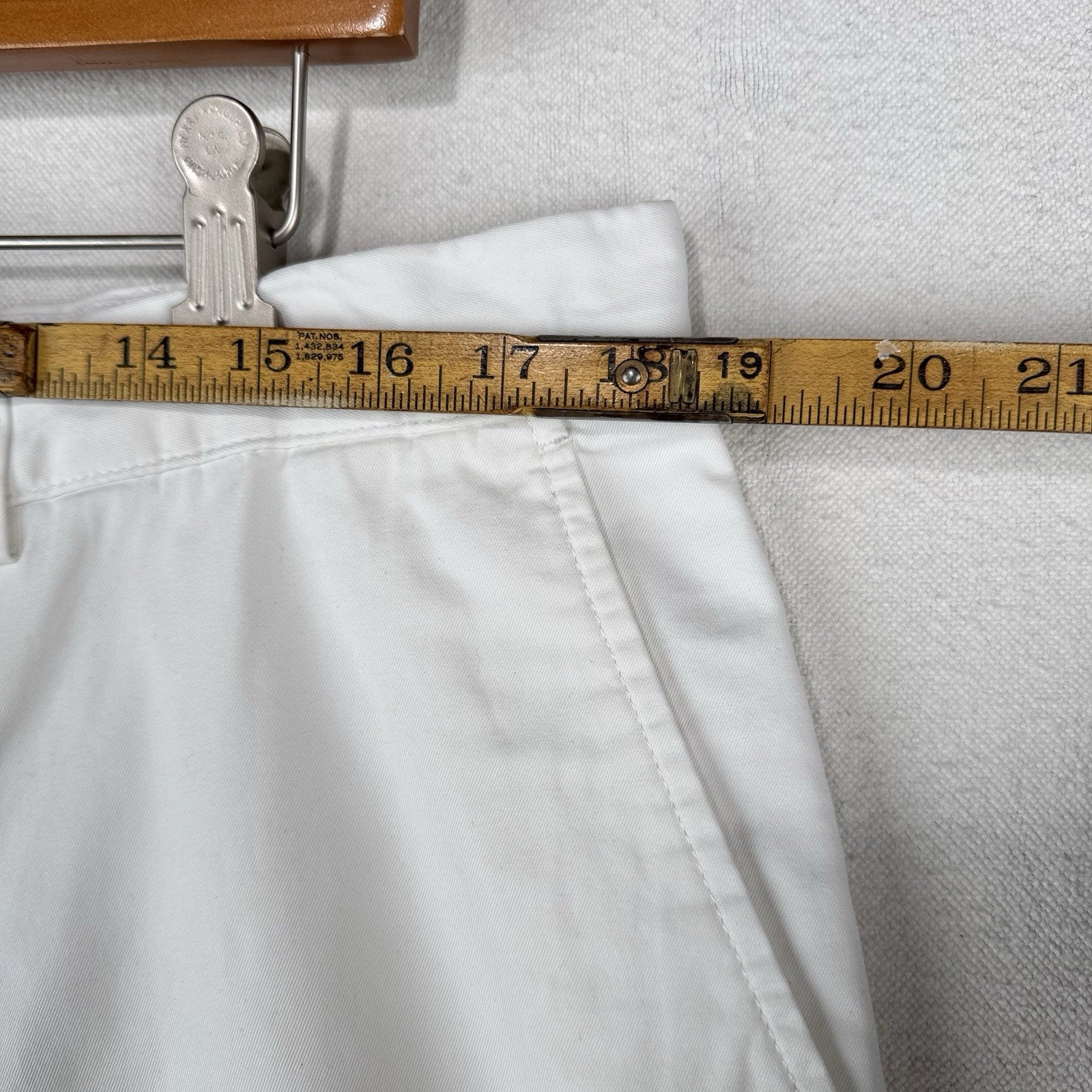 90’s Vtg Polo Ralph Lauren Men’s 36x10 Chino Shorts White 100% Cotton Twill