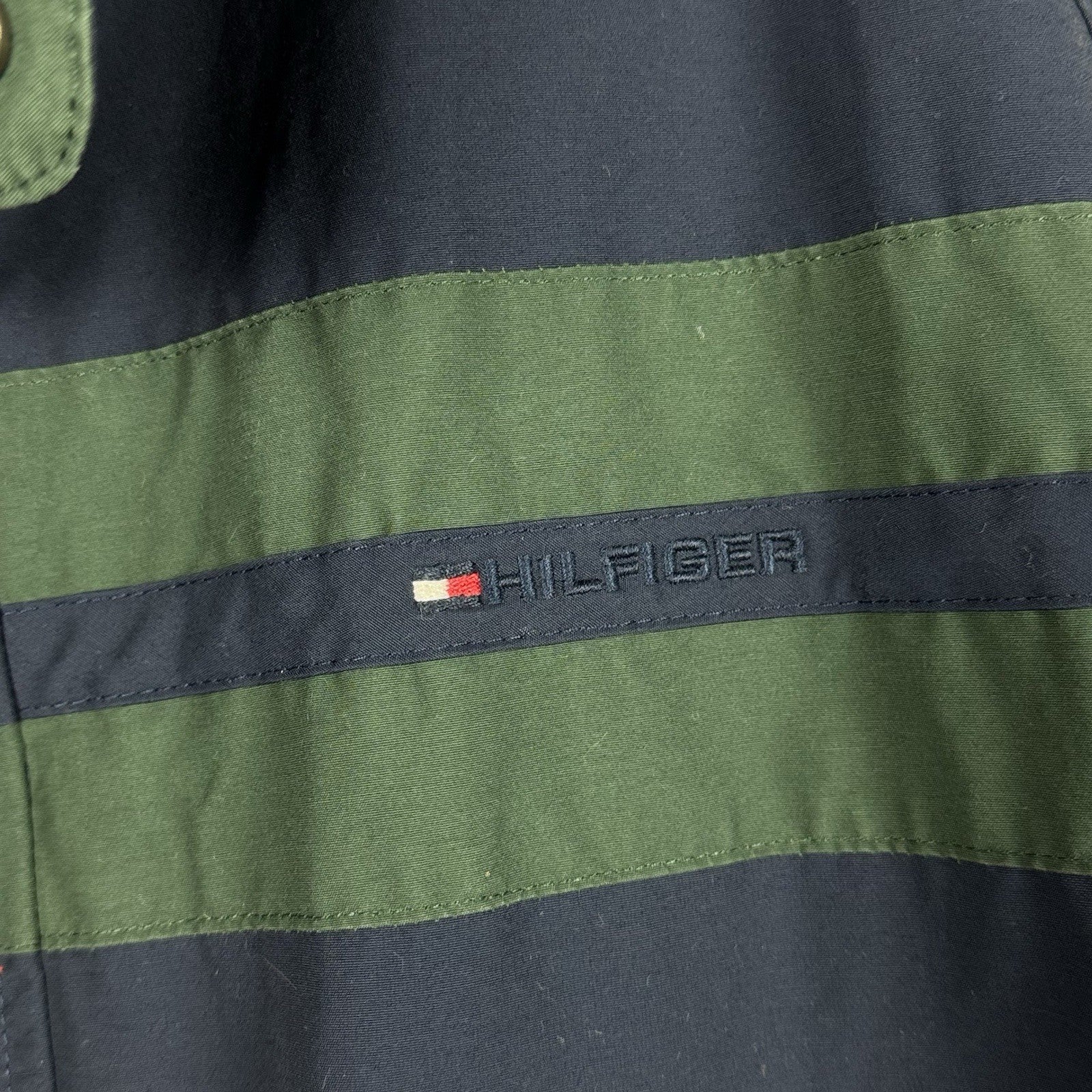 Vintage Tommy Hilfiger Jacket) RN 77806 Size XXL Green/Blue (Outer Layer Only)