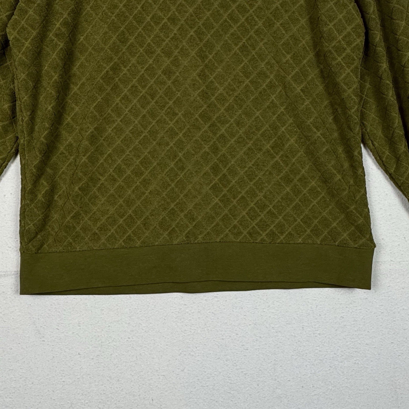 Urban Outfitters Standard Cloth Terry Sweater Pullover Moss Green Textured Sz M