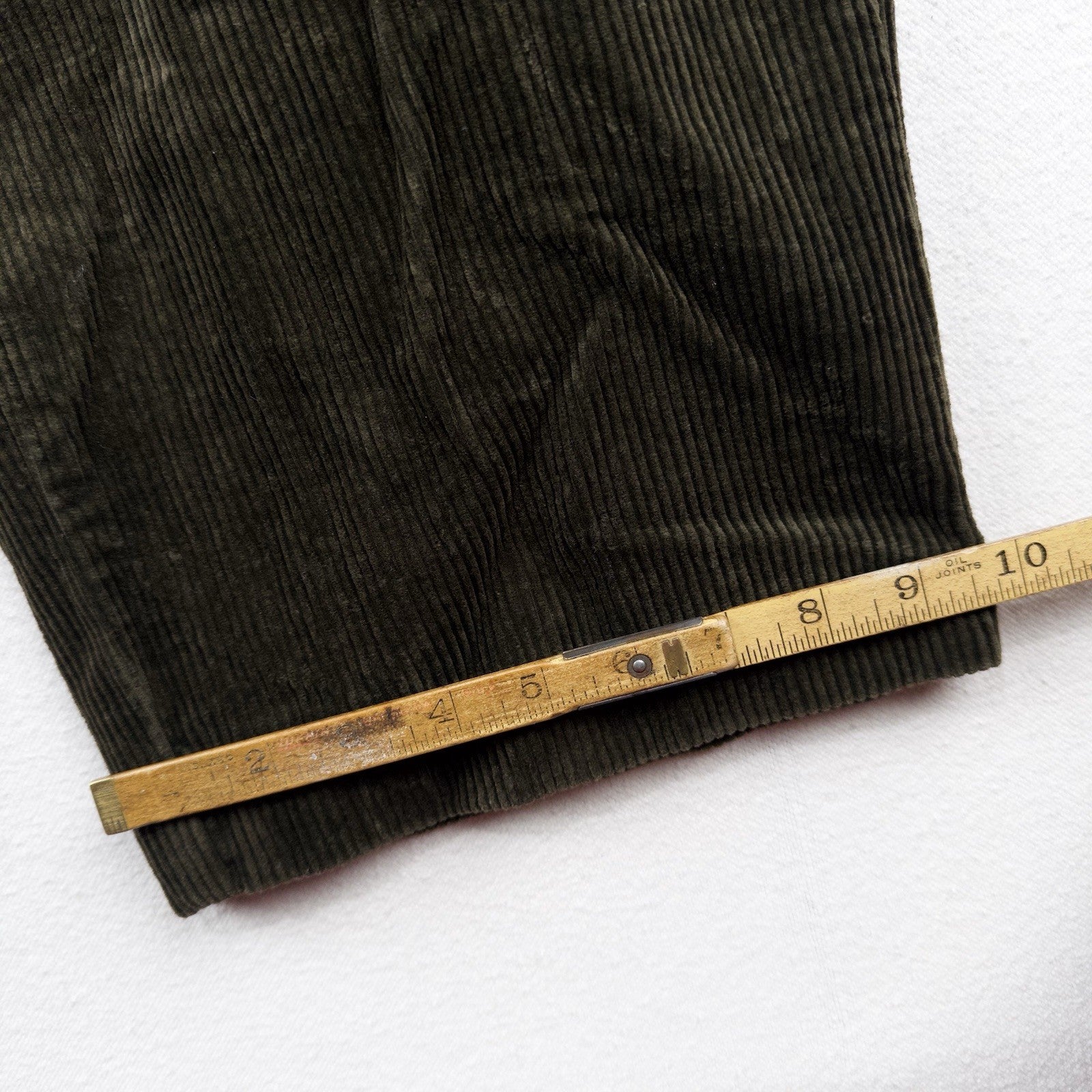 90’s Vtg Polo Ralph Lauren Corduroy Andrew Pant Mens 44x30 Olive Green Wide Wale