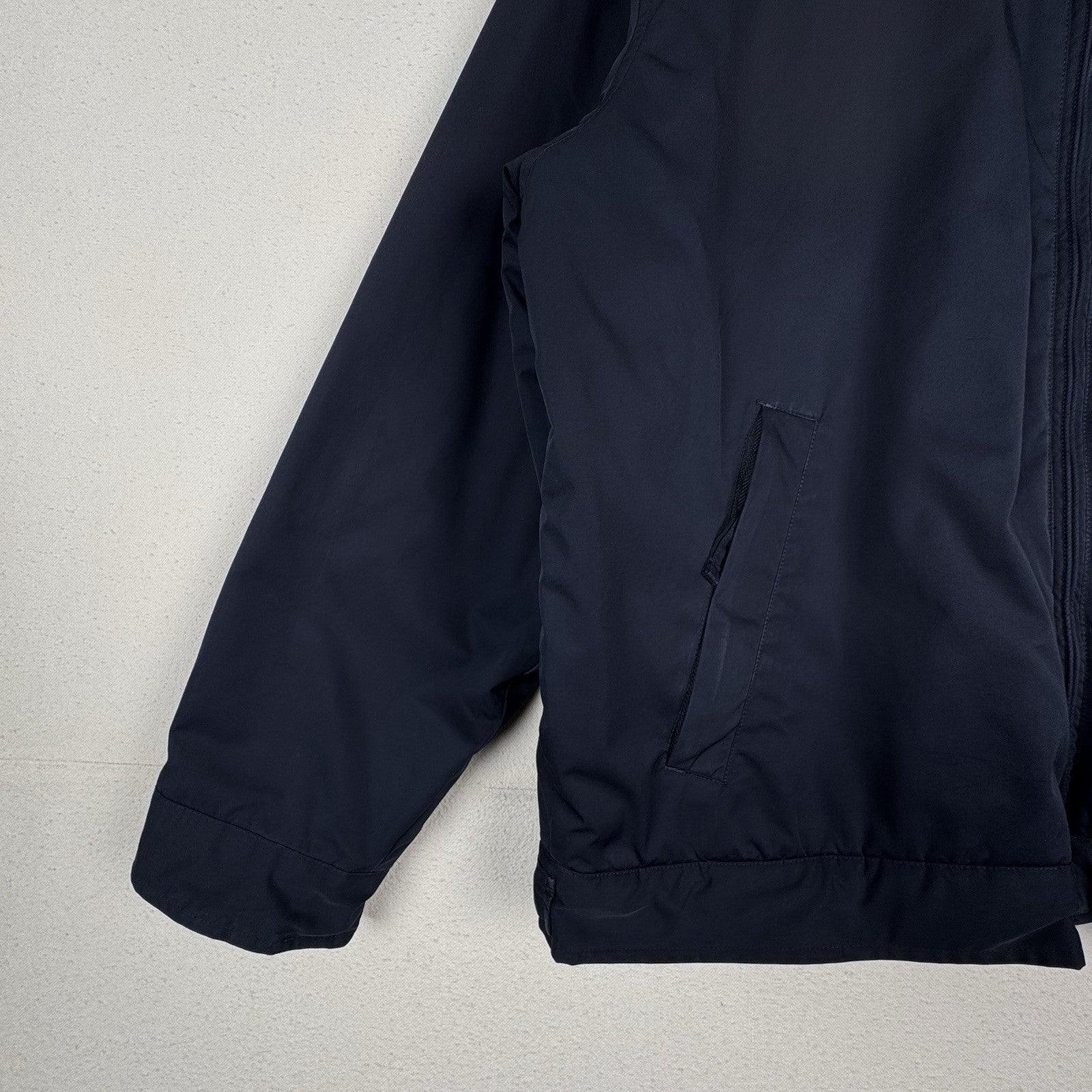 Vtg Polo Ralph Lauren 2XL Stowaway Hood Fleece Lined Harrington Bomber Jacket