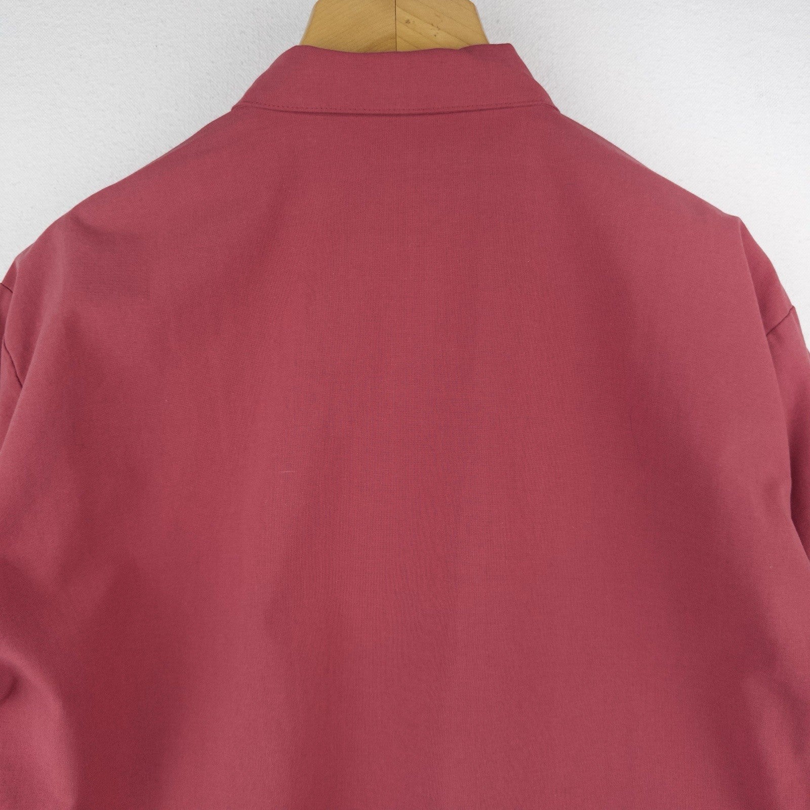 70’s Vtg John Blair Men’s Large Dusty Red Full Zip Bomber Over-shirt Jacket