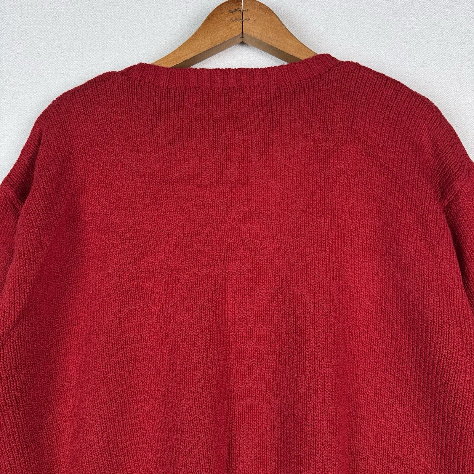 Vintage Polo Ralph Lauren Sweater Men Tall 3XLT Red Pullover Pony Logo Crewneck