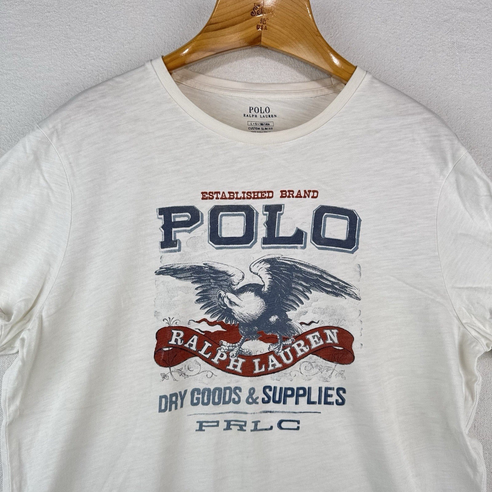 Polo Ralph Lauren Men’s Large T-shirt Polo Dry Goods And Supplies PRLC Slim Fit