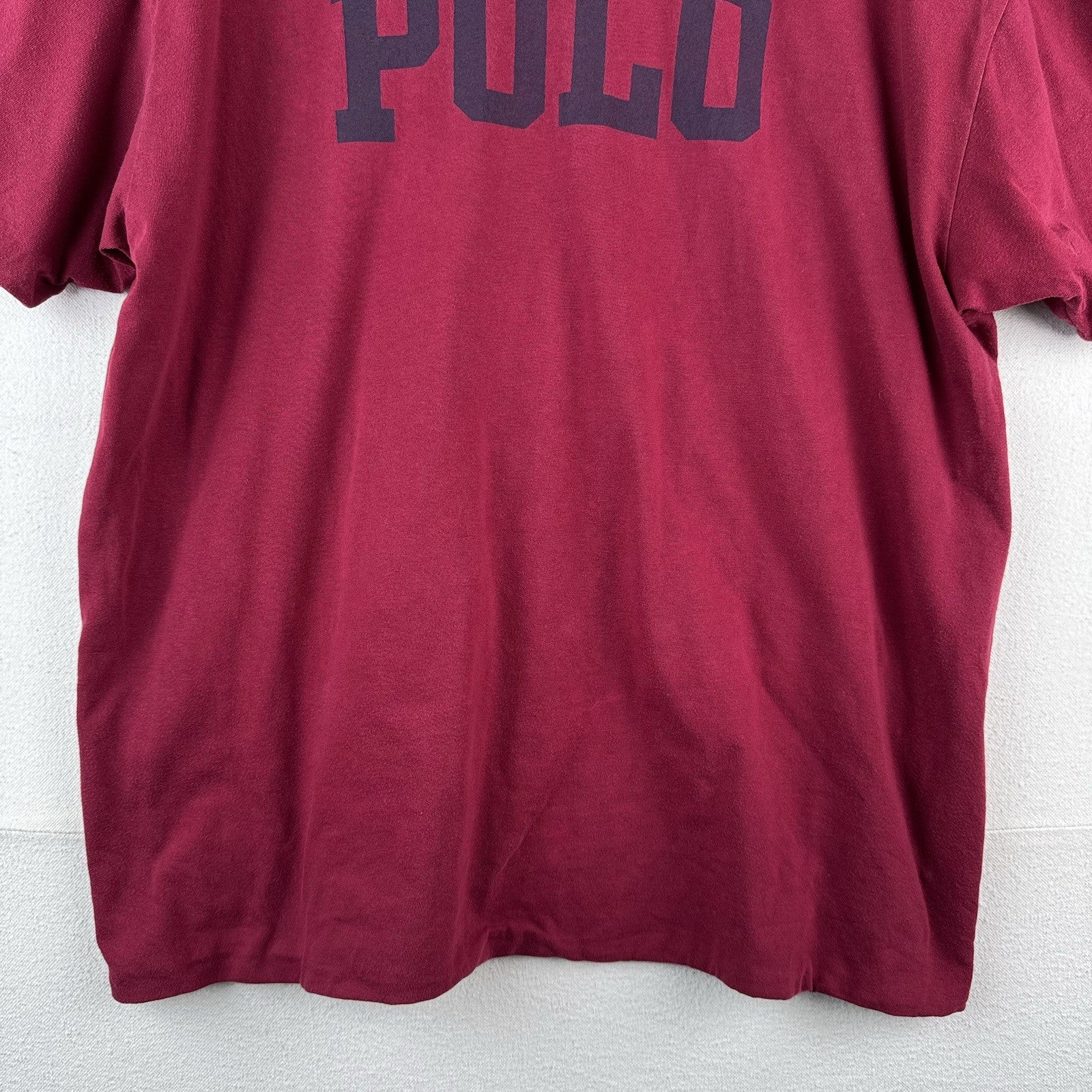 Vintage Polo Ralph Lauren Double Layer T-shirt Men Large Red/Blue Short Sleeve