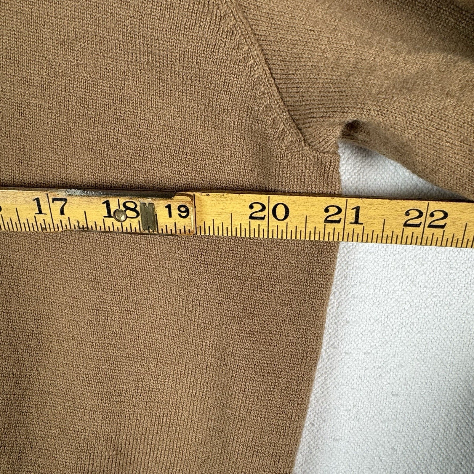 Polo Ralph Lauren Men’s XL Merino Wool Polo Sweater Camel Brown *Read
