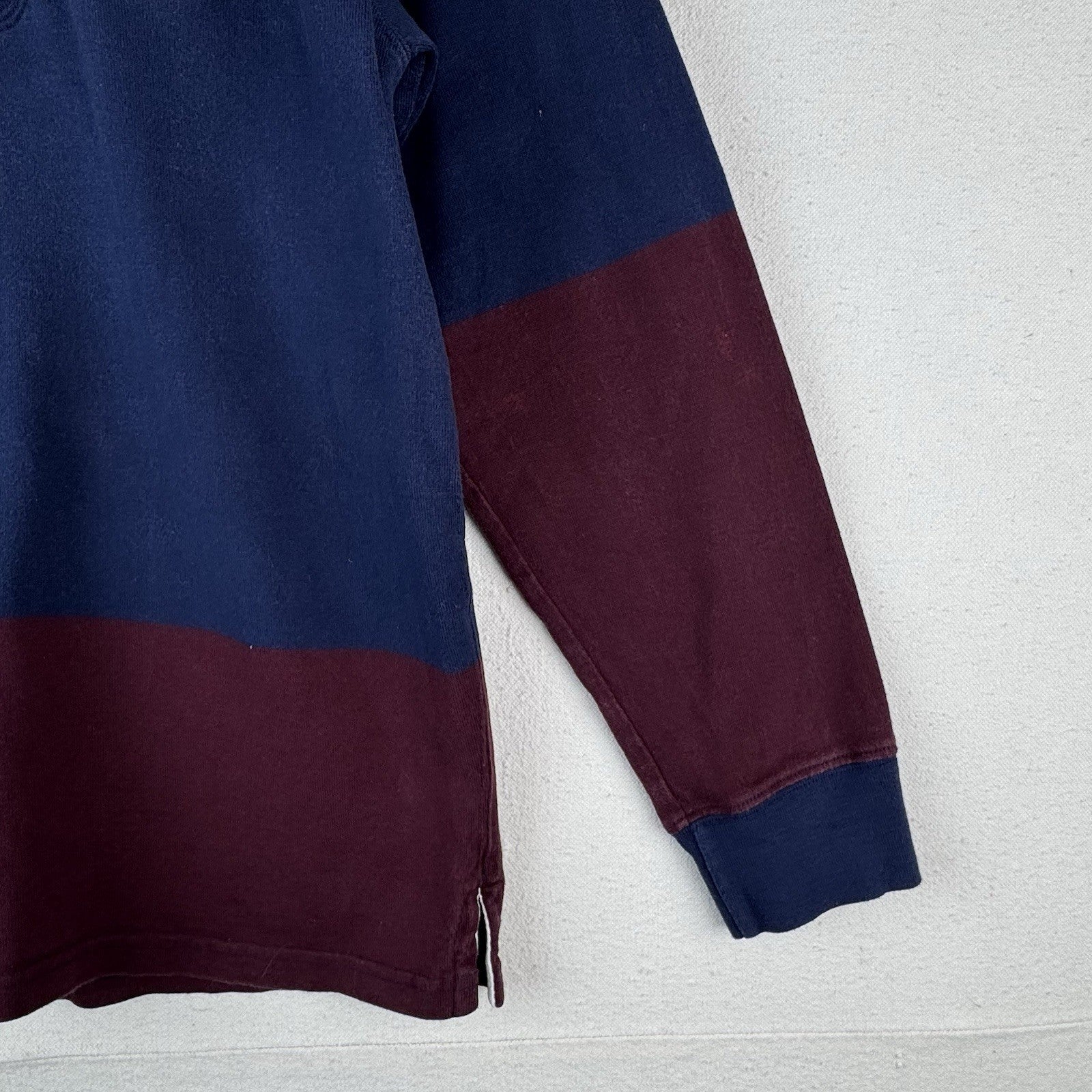 90’s Vtg Polo Ralph Lauren Women’s L Scribble Rugby  Shoulder Elbow Patch 17.5”