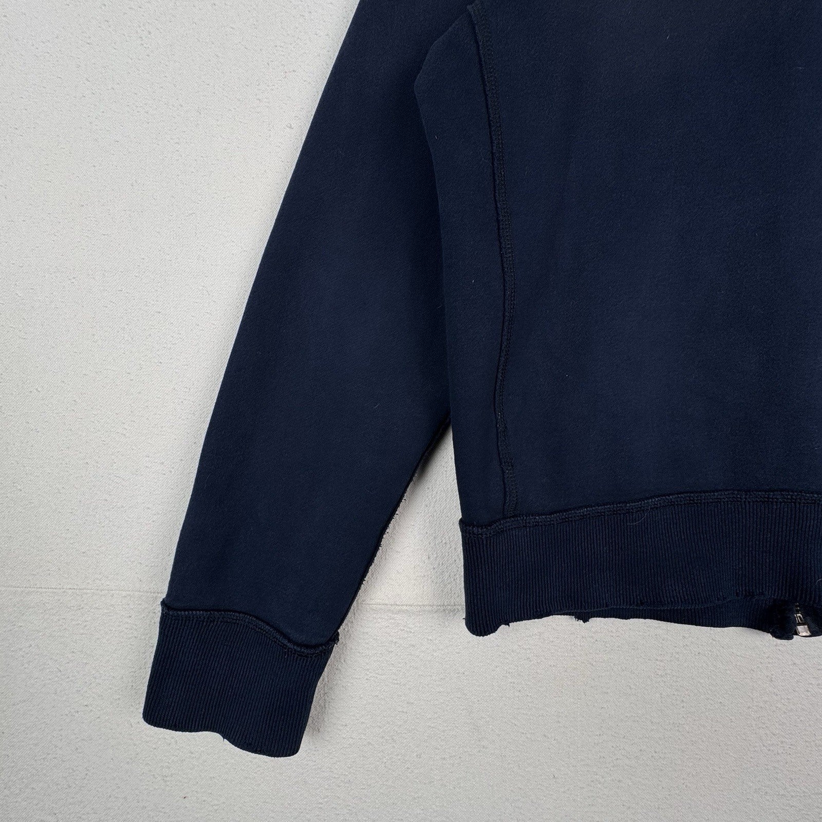 Vintage Abercrombie & Fitch Varsity Zip Up Jacket Mens Large Blue Muscle Fit ‘54