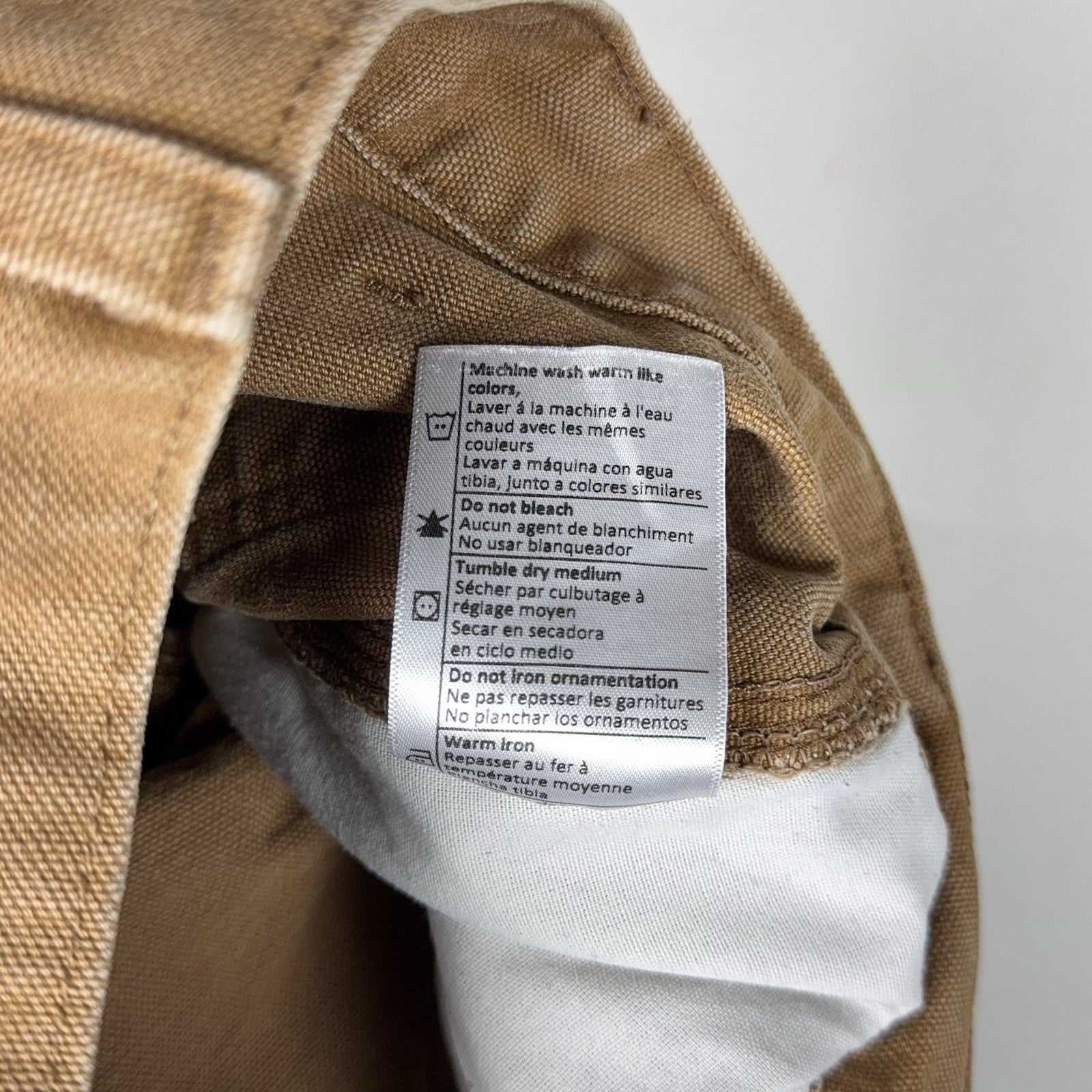 Carhartt Pants Men’s 32x32 Carpenter B11 BRN Wide Leg Brown Duck Canvas Workwear