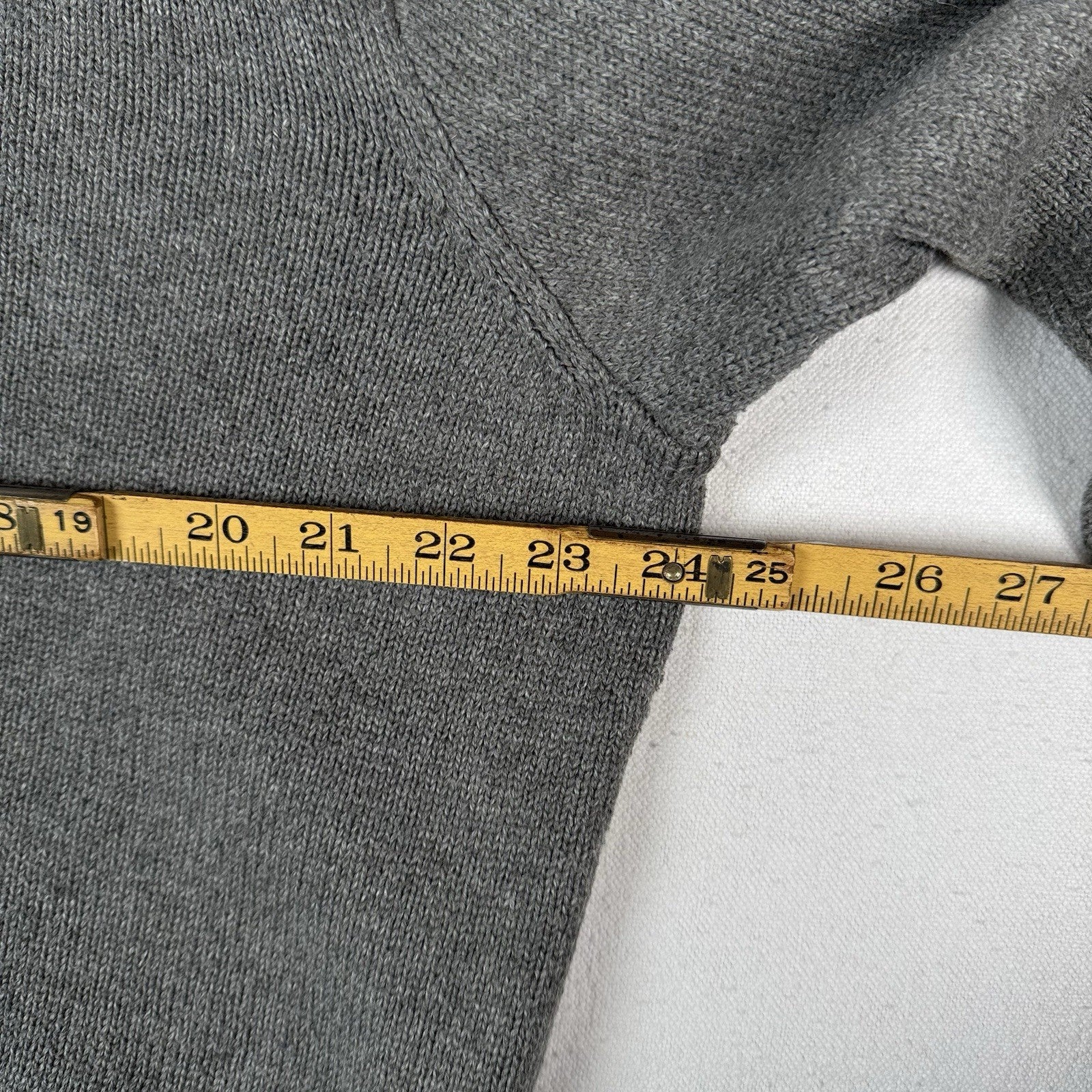 Polo Ralph Lauren Men’s XL Cotton Gray Knit Crewneck Sweater Green Pony