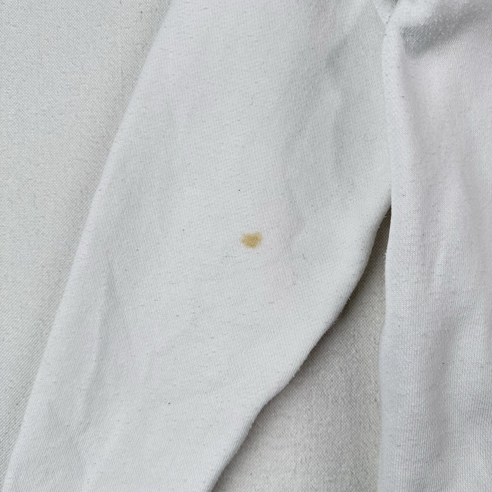 Champion White Century Collection C100 Chenille Logo Hoodie Men’s Small *Read