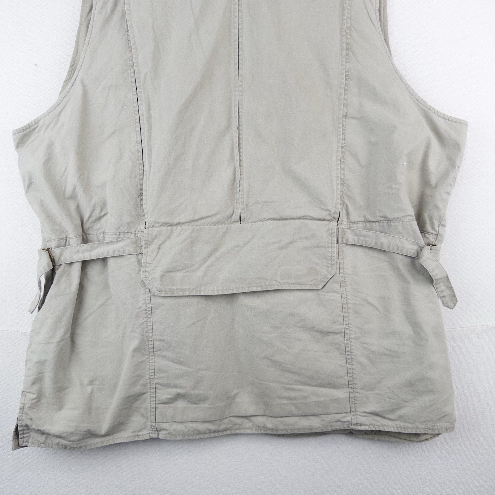 90’s Vtg Eddie Bauer Vest Men’s 2XLT Beige Fishing Jacket Hunting Cargo *Read