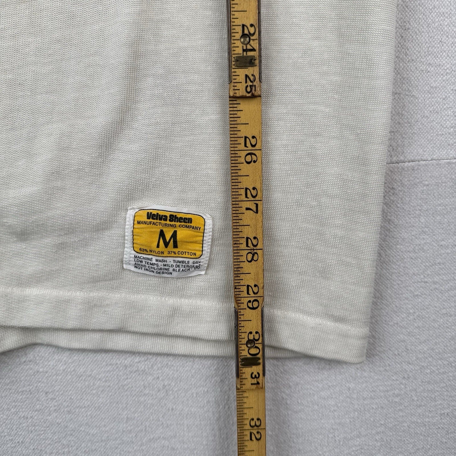 70’s Vintage Ramapo College Football Jersey Shirt Off White Made USA Men’s M
