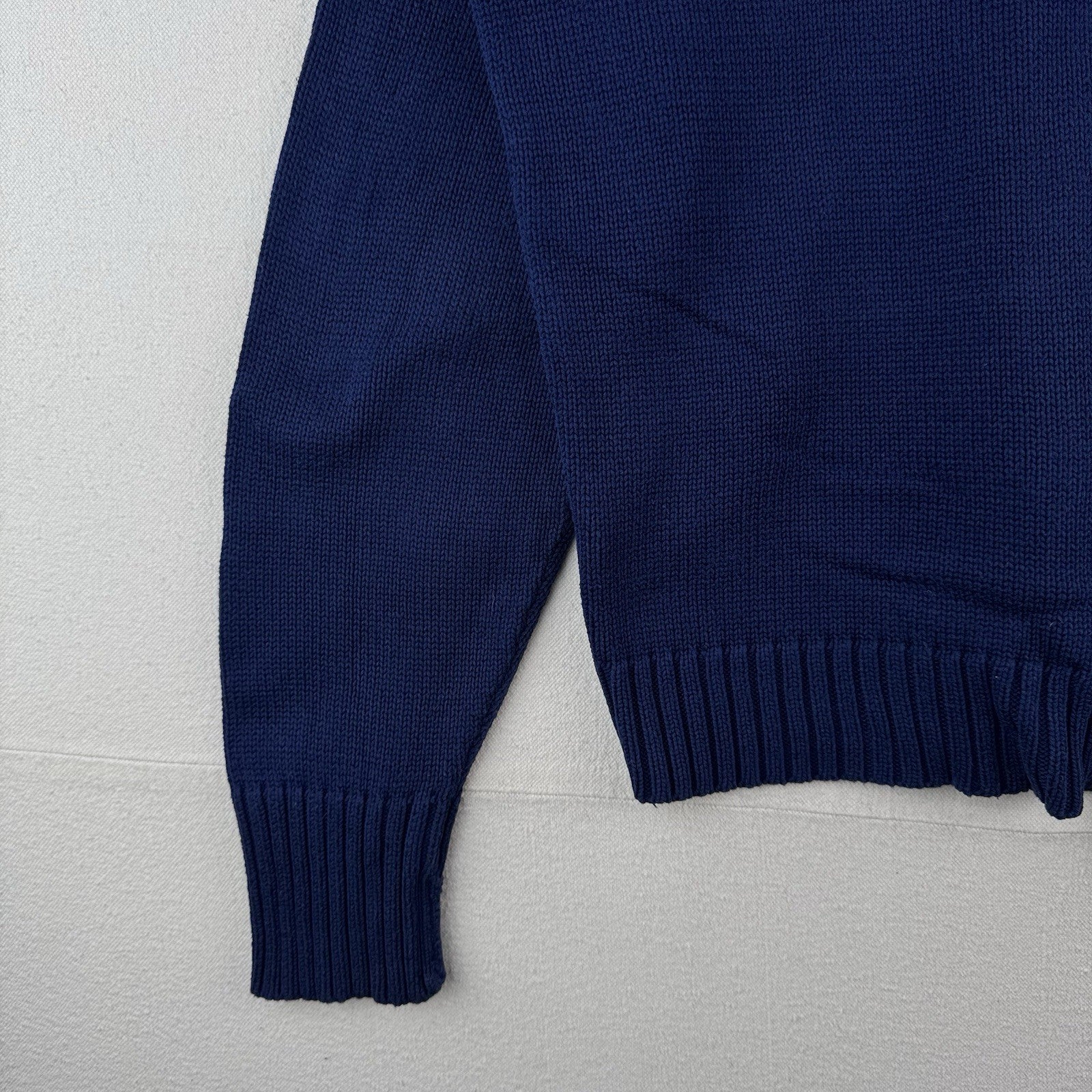 90's Vintage Polo Ralph Lauren Royal Blue Sweater Men's L Knit Crewneck