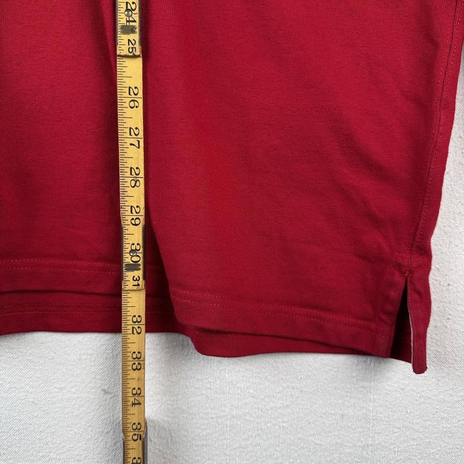 Polo Ralph Lauren Rugby Shirt Red Quilted Shoulders Elbow Patches 3XB *Read