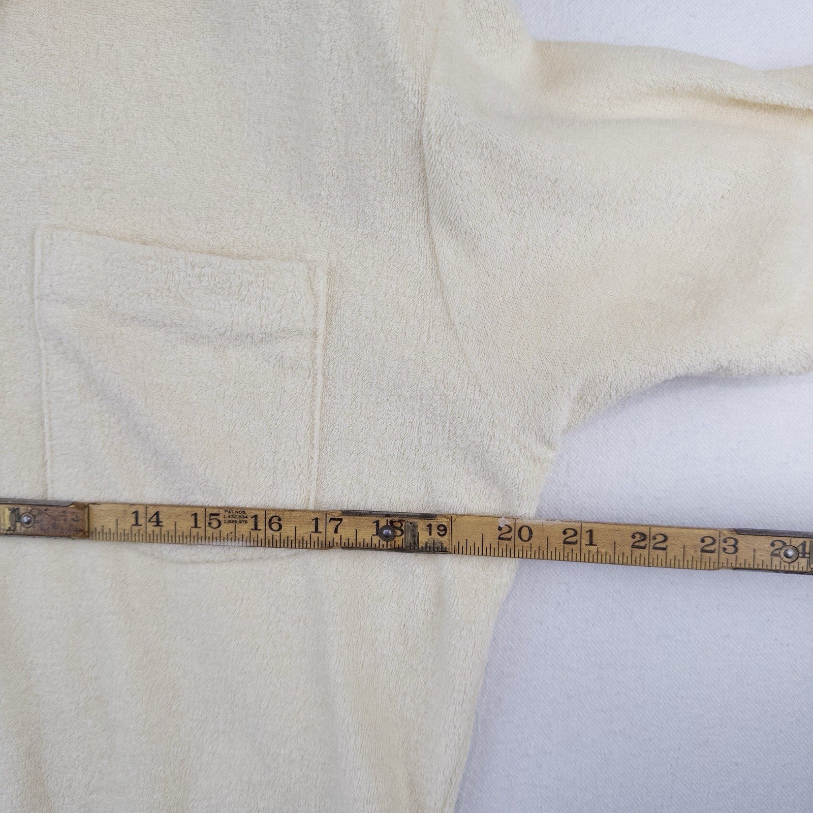 70’s Vtg Robert Bruce Terry Cloth Polo Shirt Mens L Yellow Resort Beach Made USA