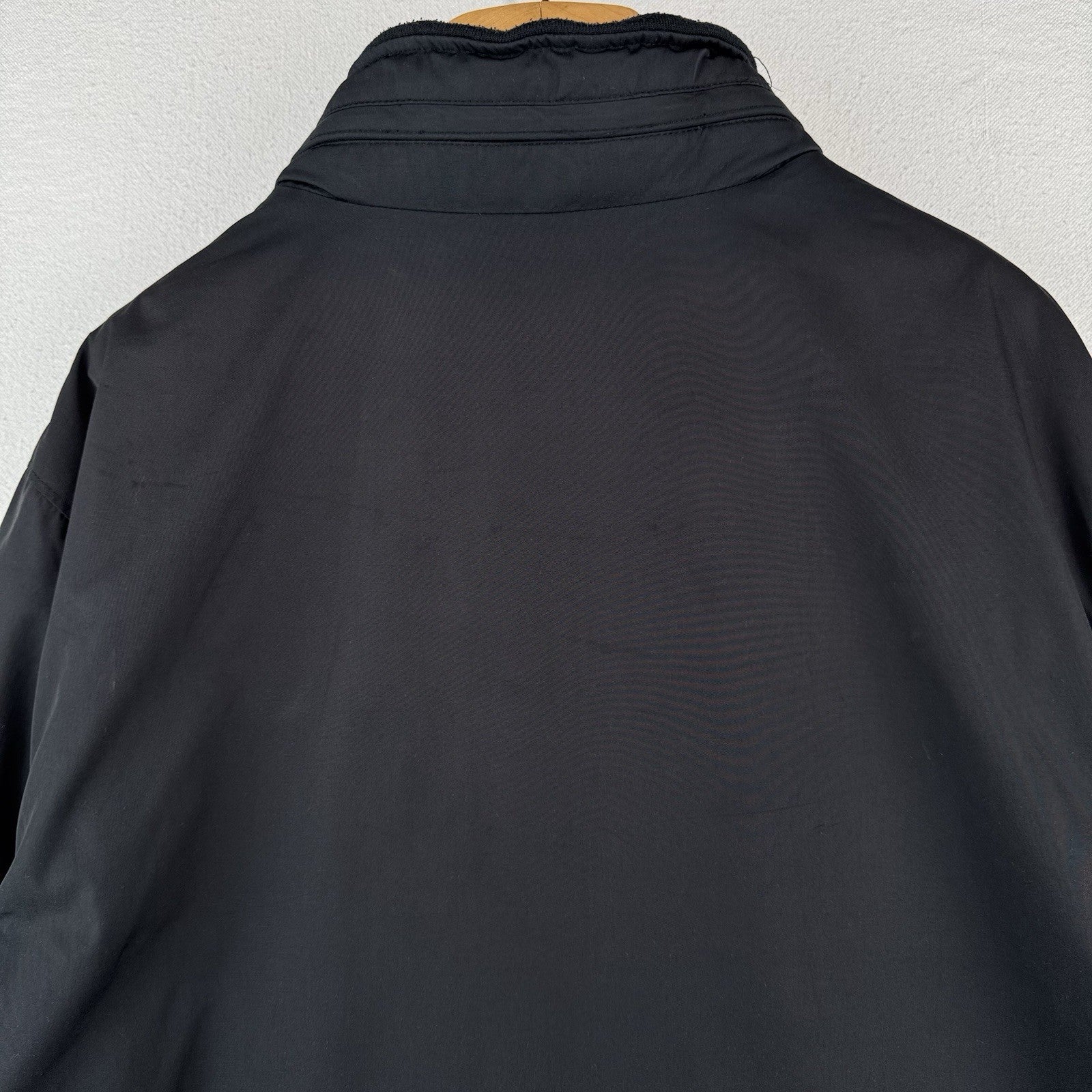 Vtg Polo Ralph Lauren Harrington Jacket Mens 3XB Black Stowaway Hood *Read