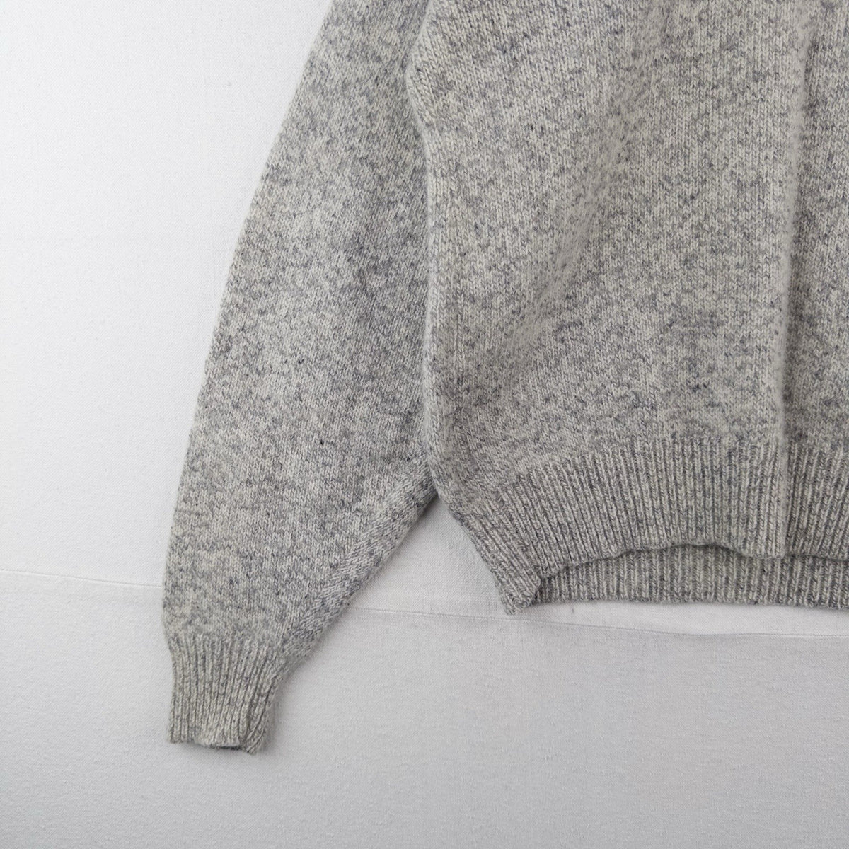 80’s Vtg Eddie Bauer Wool Shawl Collar Sweater Pullover Men's L Beige USA