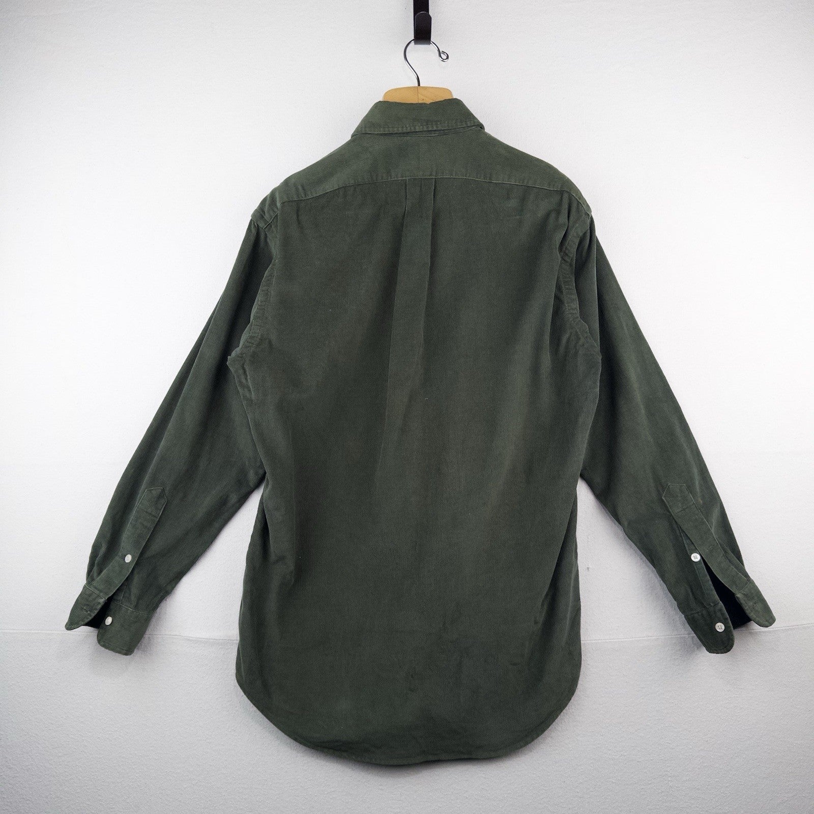 90’s Vtg Polo Ralph Lauren Men’s S Green Blair Corduroy Button Down Shirt