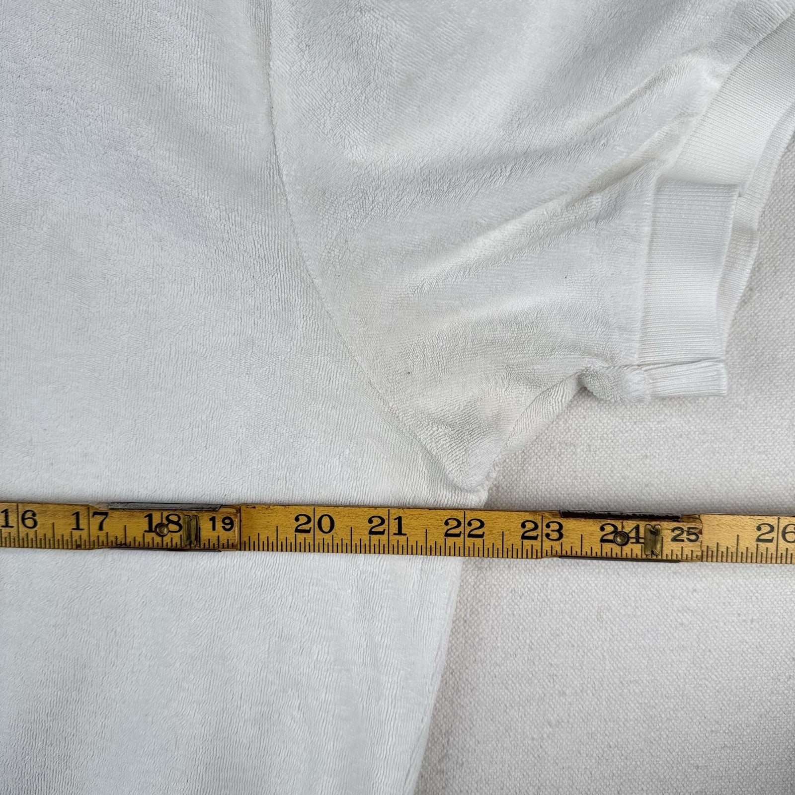 90’s Vtg Polo Ralph Lauren Terry Cloth Shirt Mens L White Pool Resort Cabana