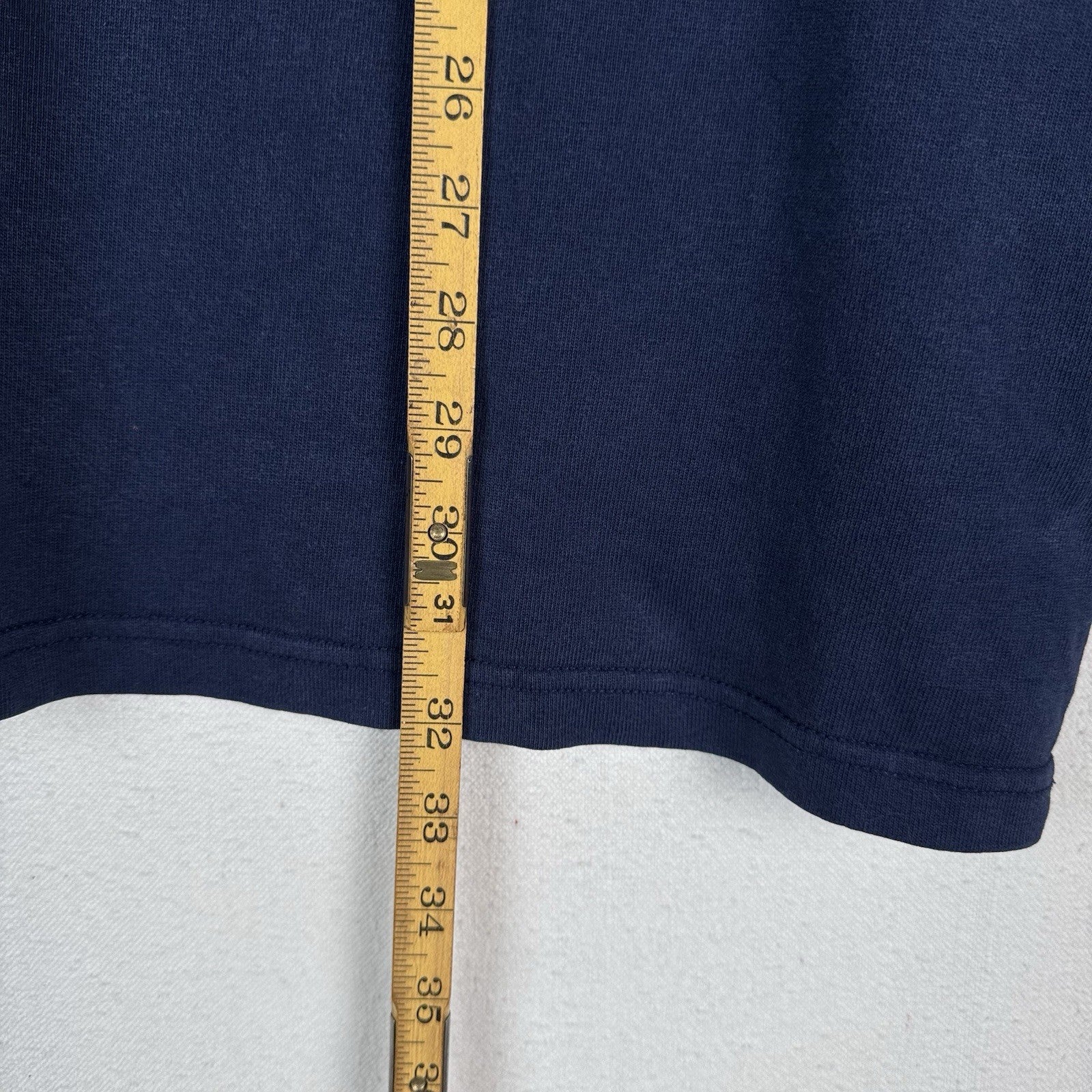 Polo Ralph Lauren Rugby Shirt 4XLB 4XL Big Blue Quilted Shoulder Elbow Patch