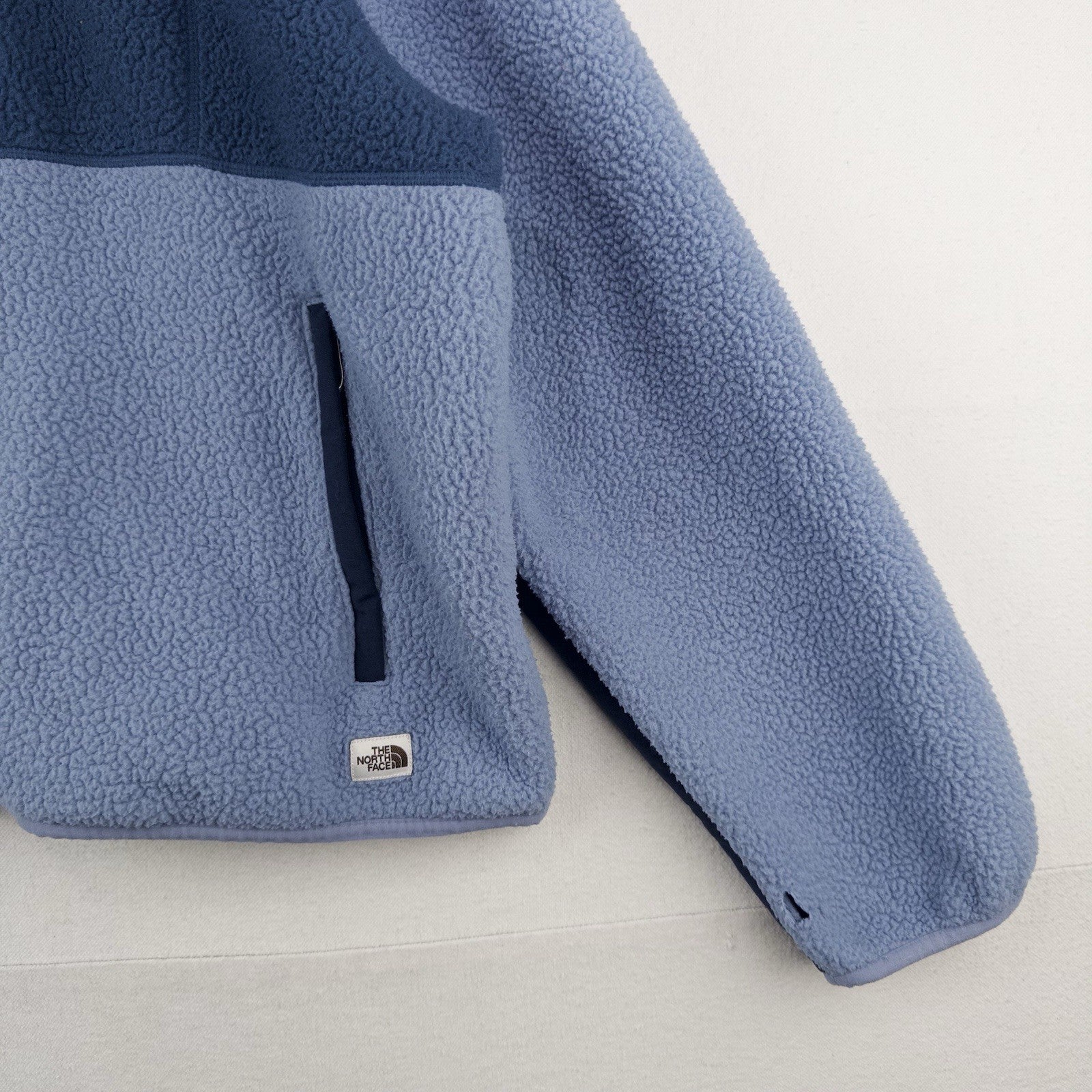 The North Face Cragmont Fleece Jacket Women's XL Blue Color Block Boxy *Read