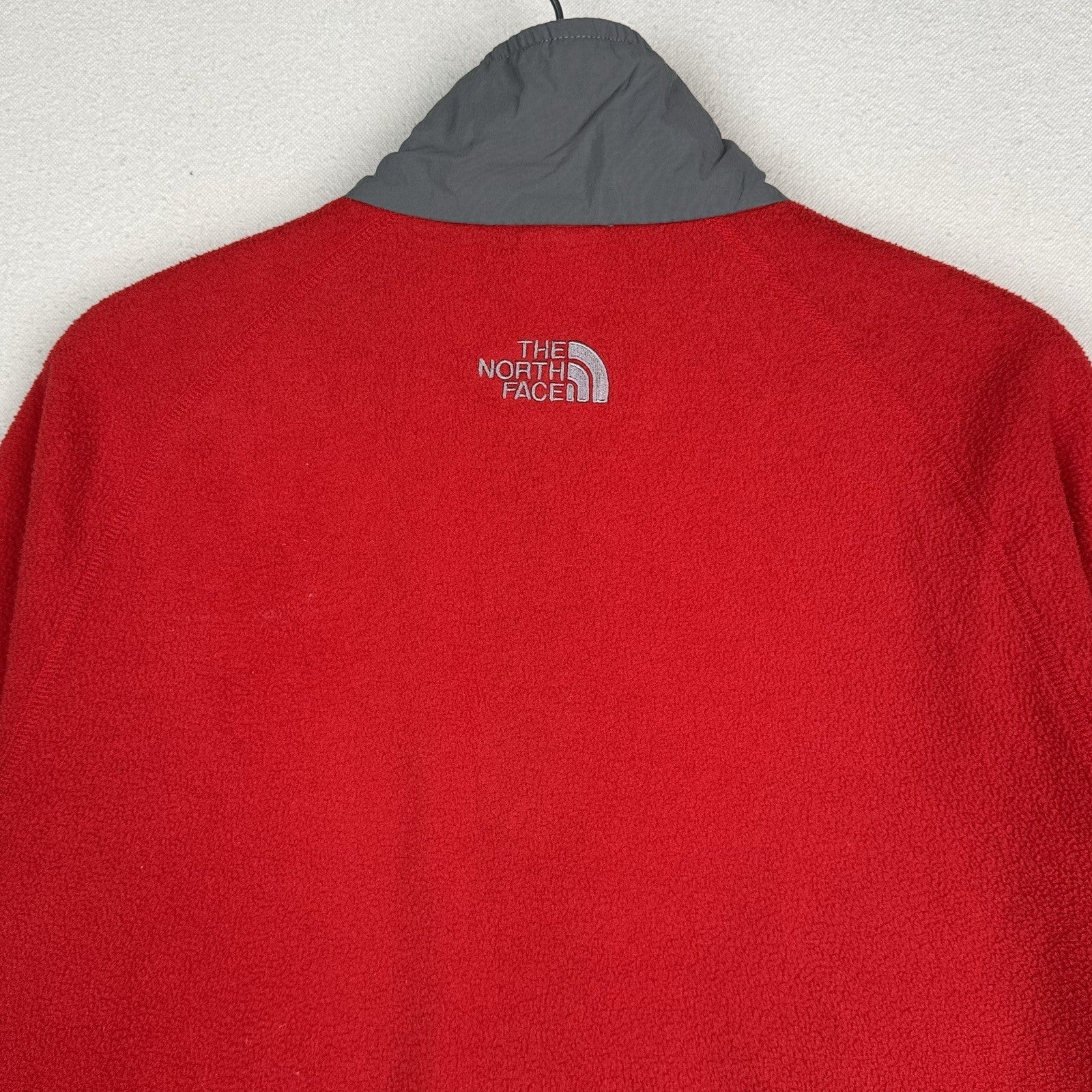Vintage 90’s The North Face Mens Red Gray Polartec Fleece Jacket Zip Up Large 44