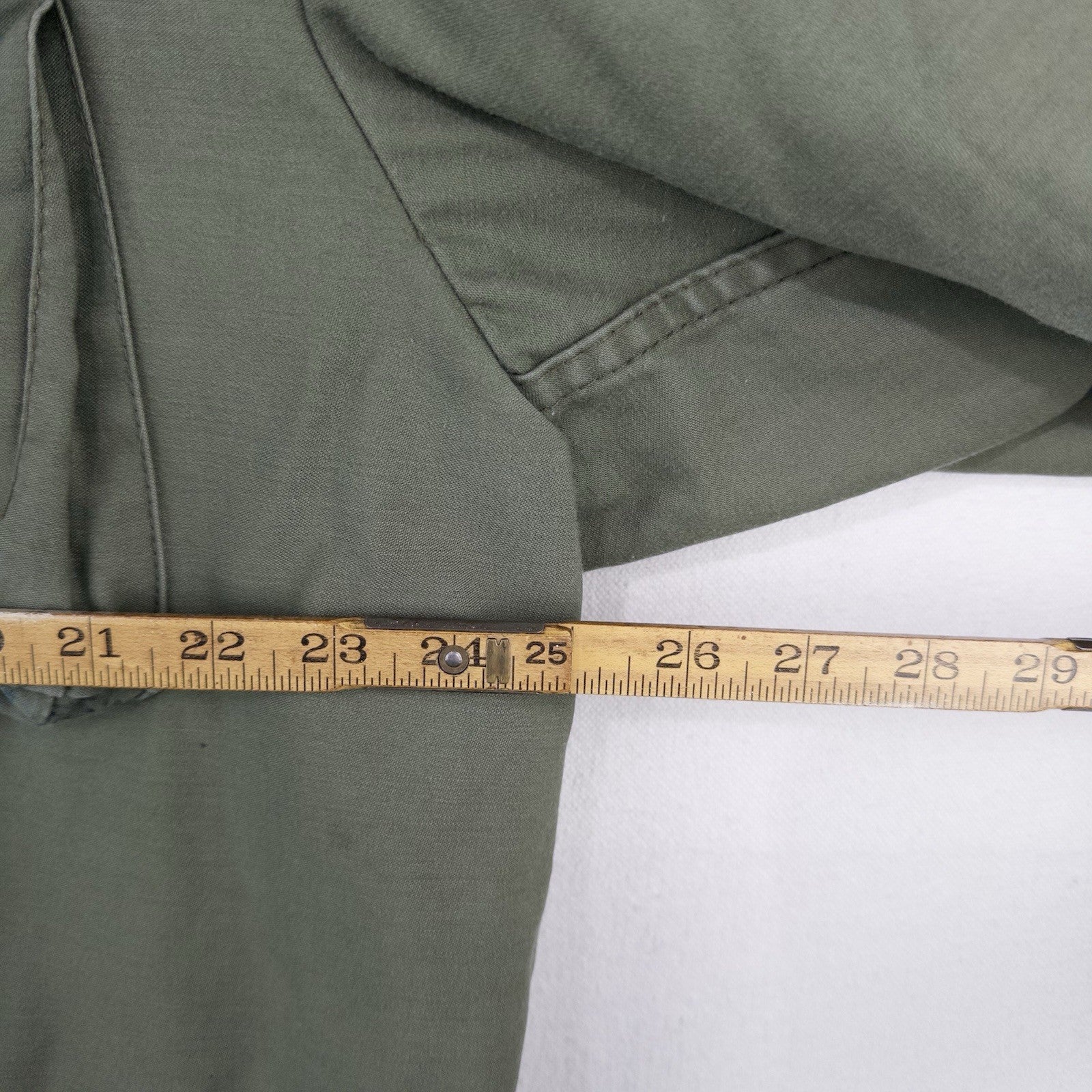 70’s Vtg Vietnam US Army Green M65 Field Jacket Mens XL Long w/Hood *No Lining