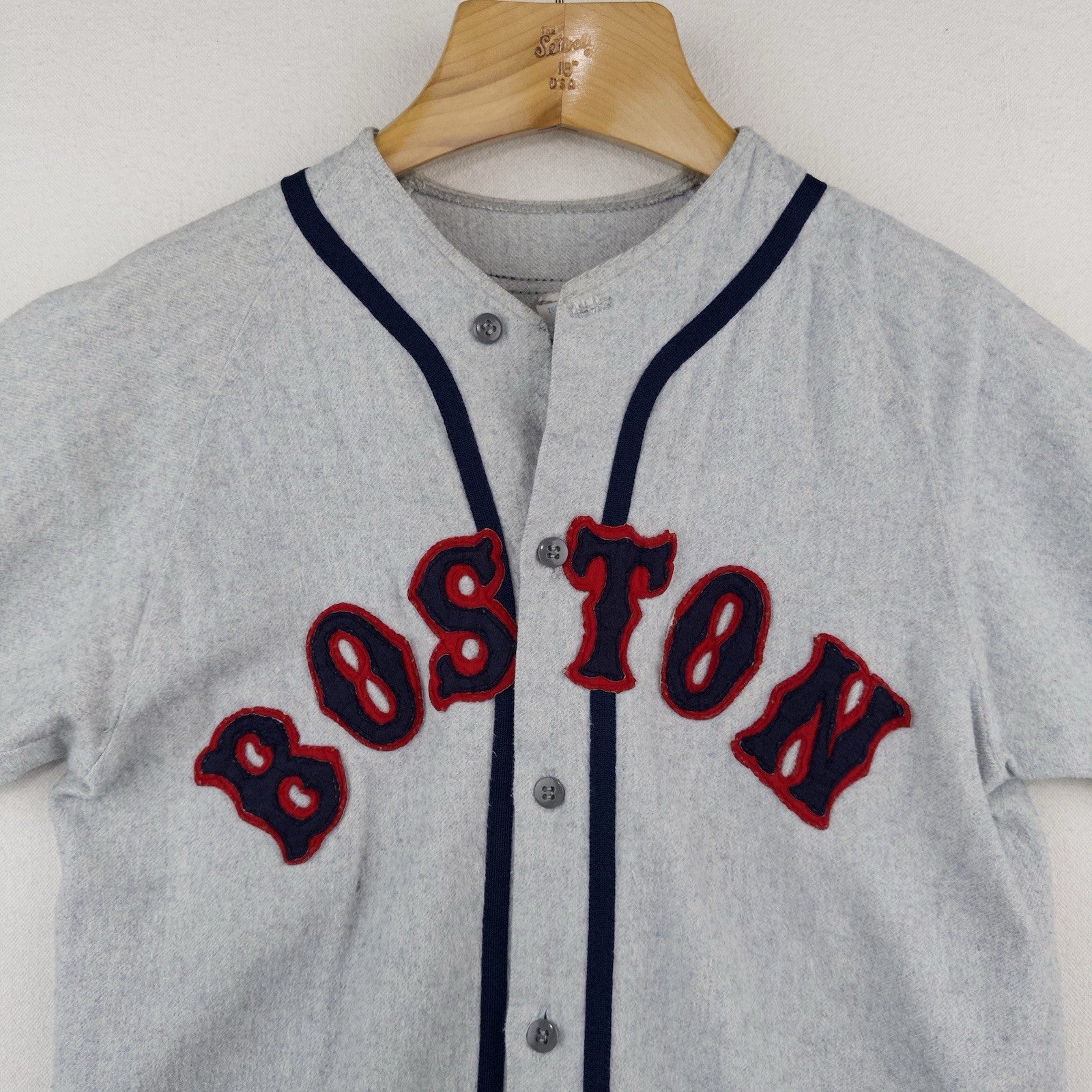 80’s Vtg Boston Red Sox Flannel Road Baseball Jersey Empire Sporting Goods
