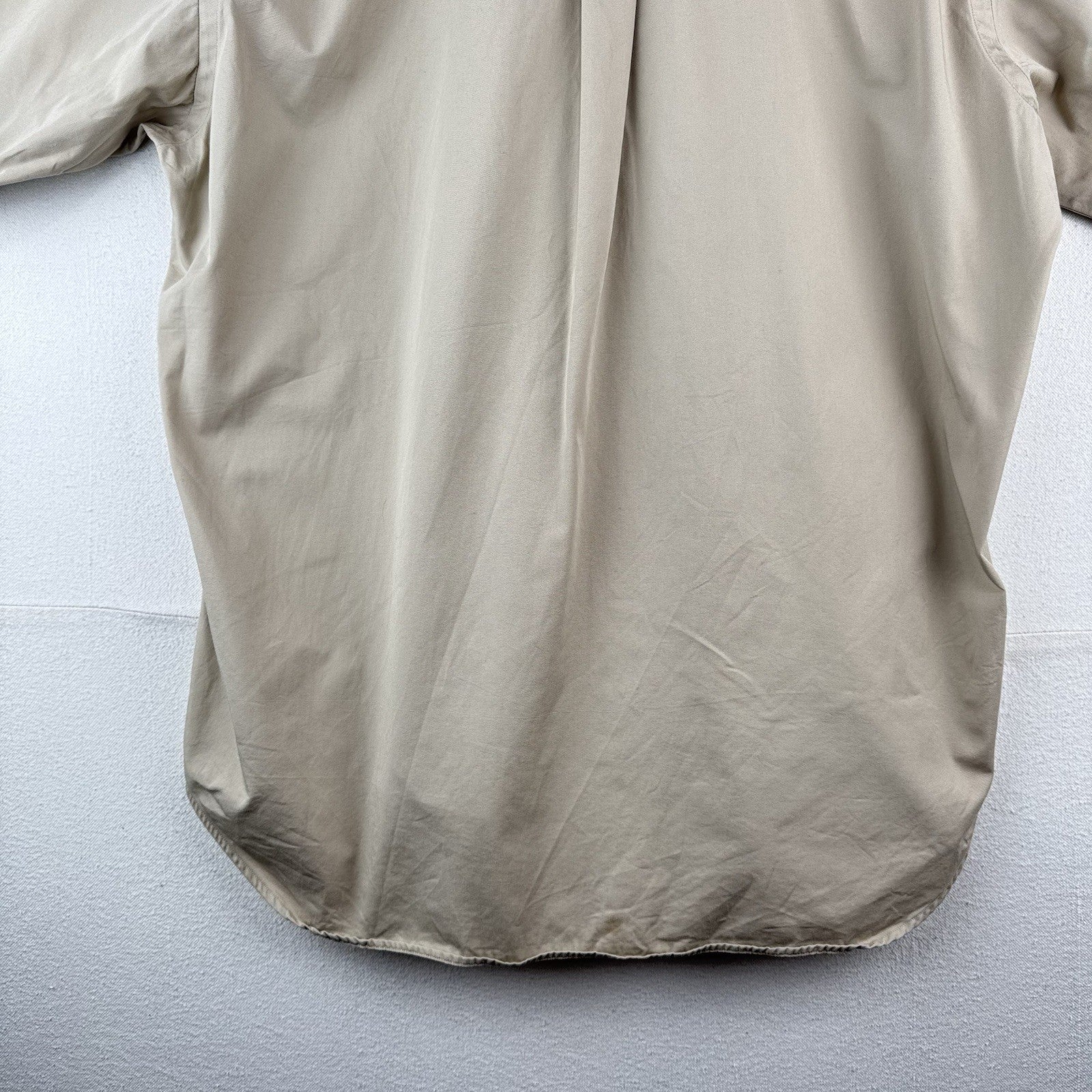 Vtg Ralph Lauren Golf Mens XL Tilden Beige Short Sleeve Button-Down Shirt *Read