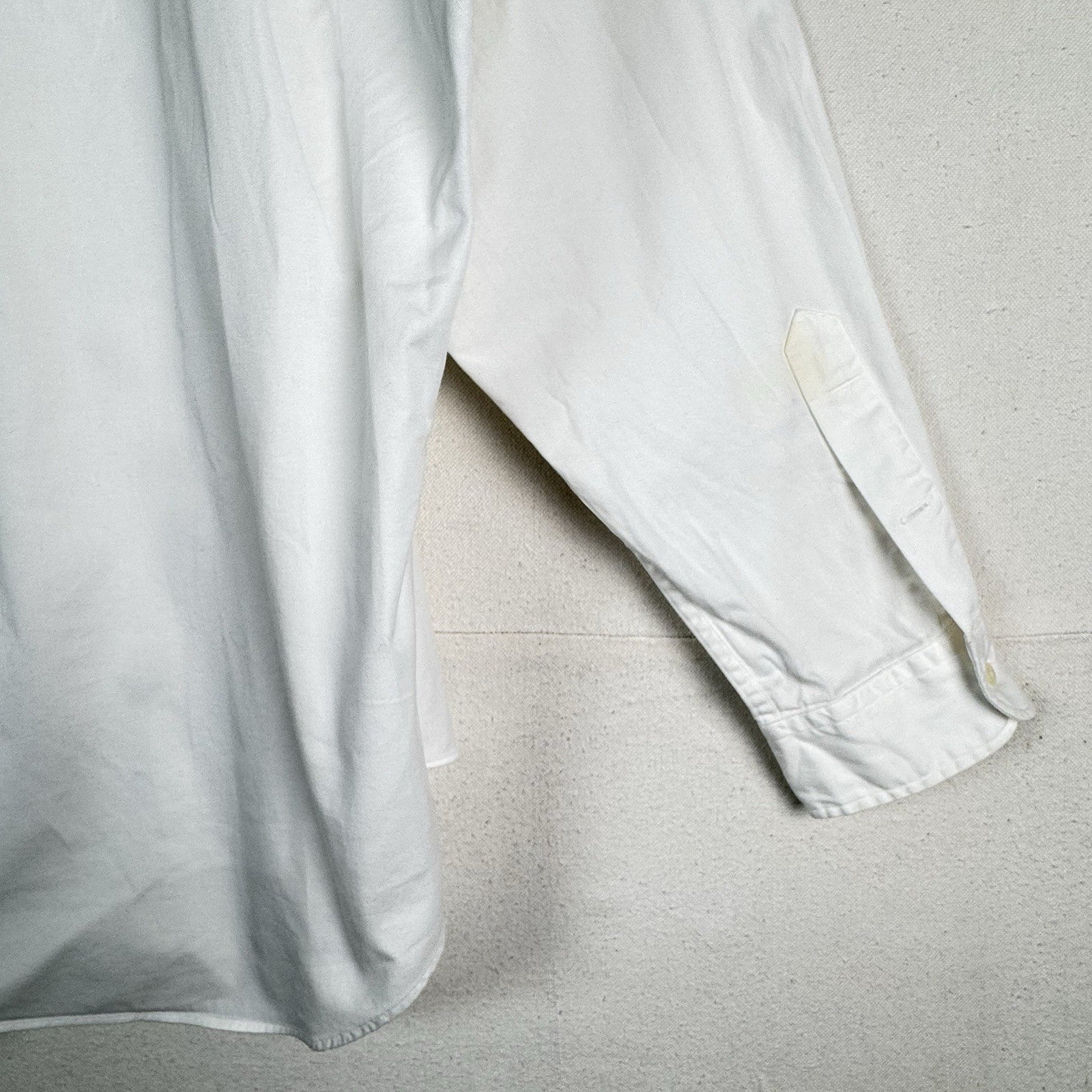Vtg Polo Ralph Lauren Postboy Shirt Men’s XL White Cotton Band Collar Old Money