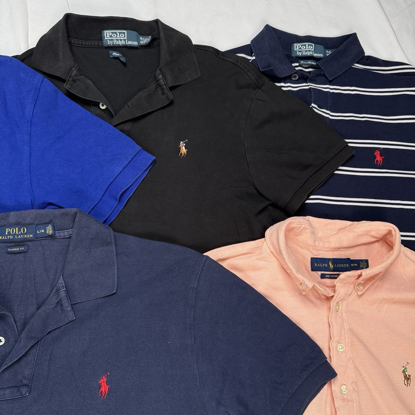 Lot of 11 Polo Ralph Lauren Short Sleeve Shirts Wholesale Box S,M,L