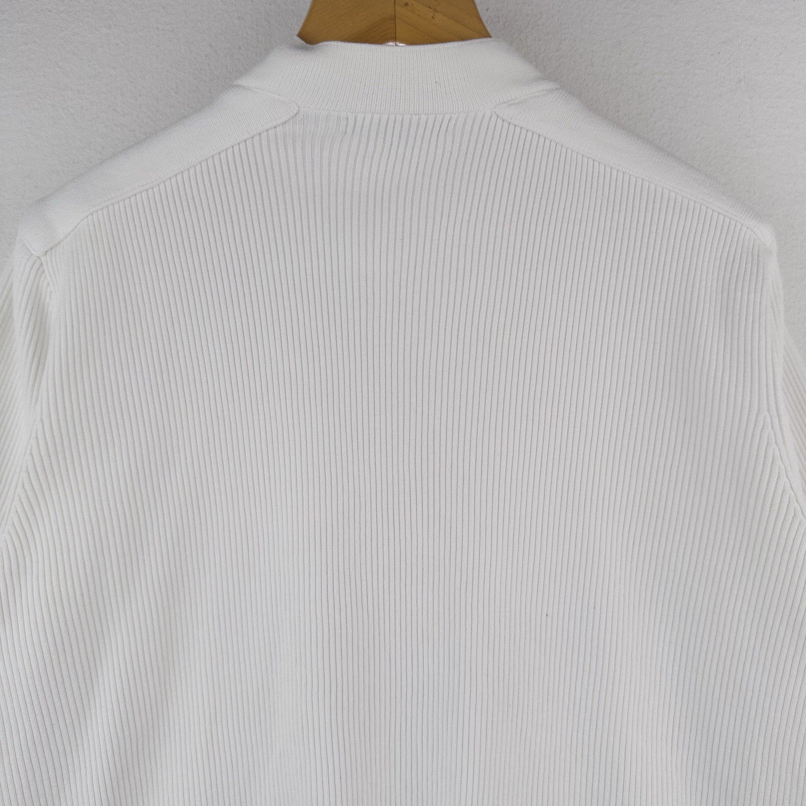 Lauren Ralph Lauren Zip Up Jacket Women’s 3X Ivory Ribbed Gold Hardware