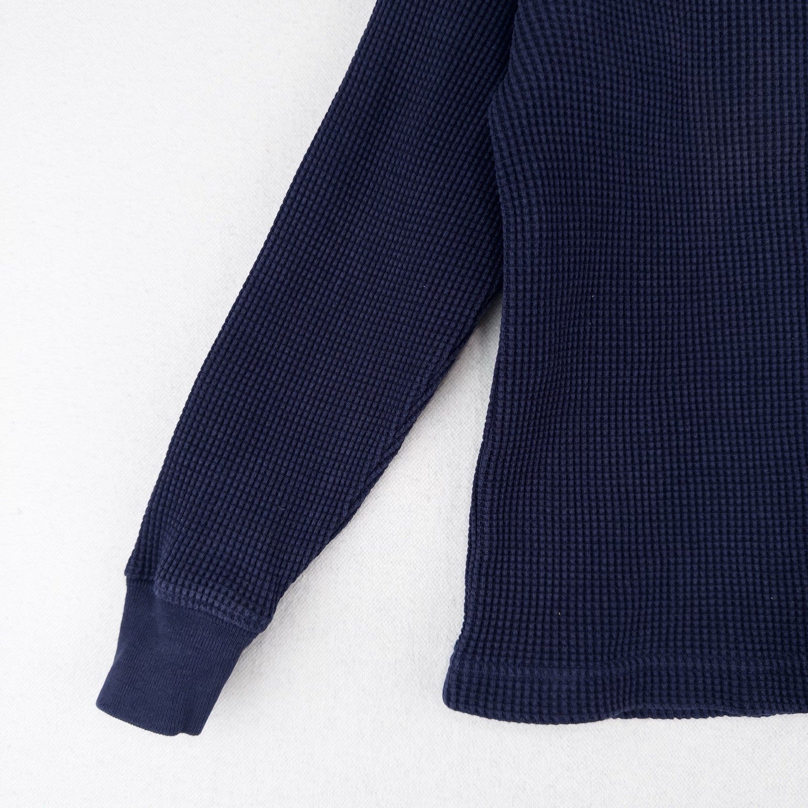Polo Ralph Lauren Boys 6 Thermal Shirt Navy Blue Long Sleeve Waffle Knit