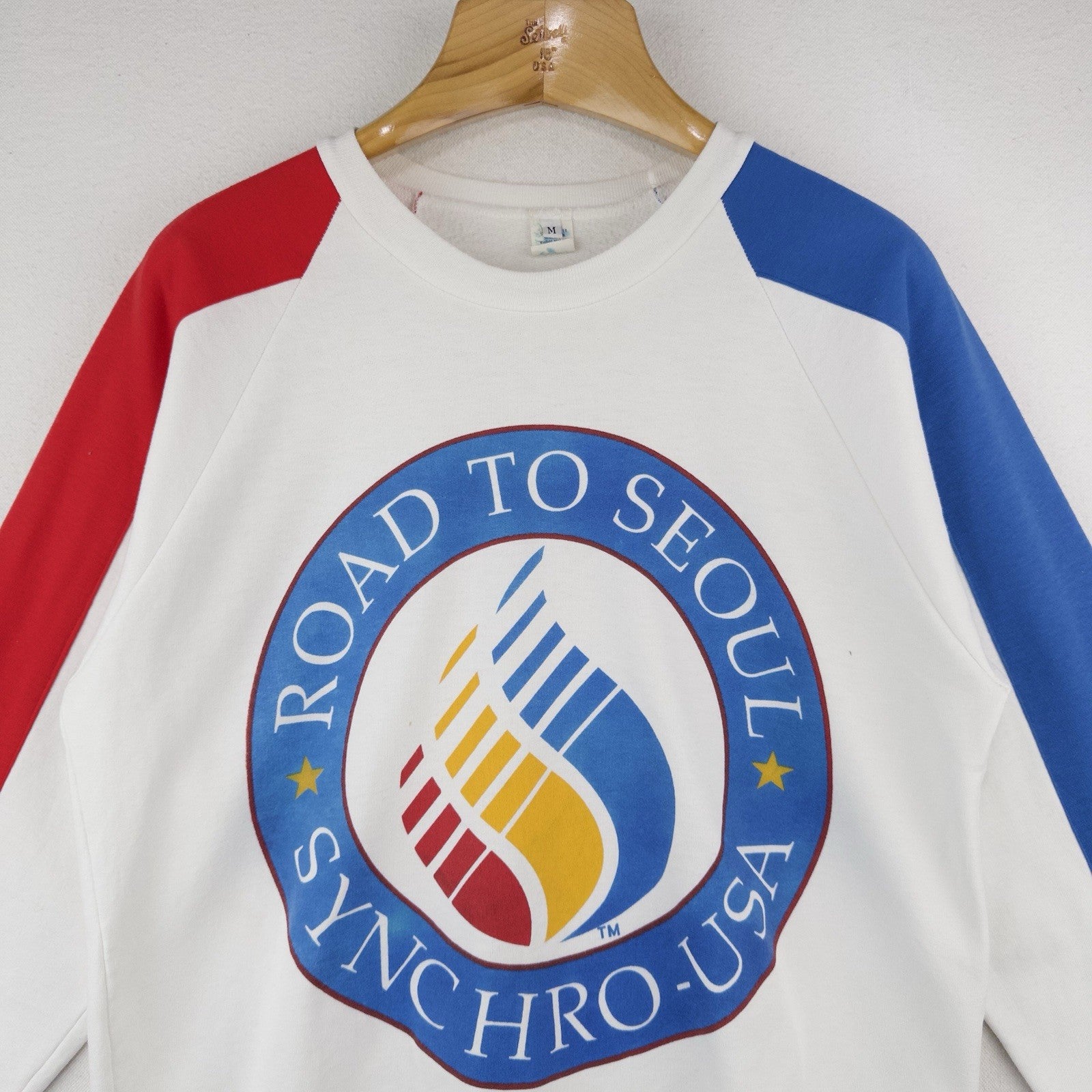 Vintage 1988 XL Seoul Olympics Synchronized Swimming Crewneck Sweatshirt M - USA