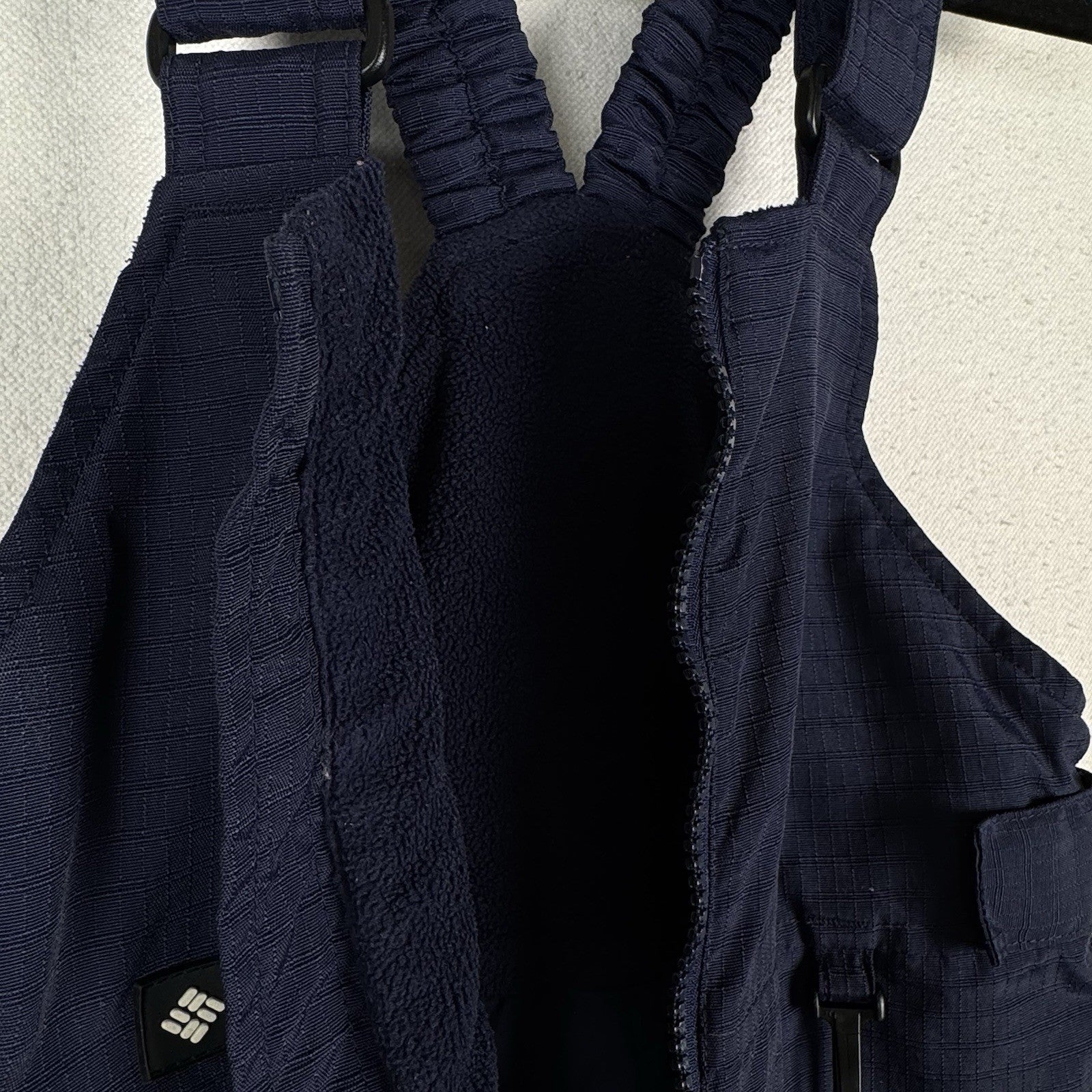 Columbia Tectonite Kids 4/5 Ski Snow Suit Bibs Overalls Blue Ripstop Waterproof