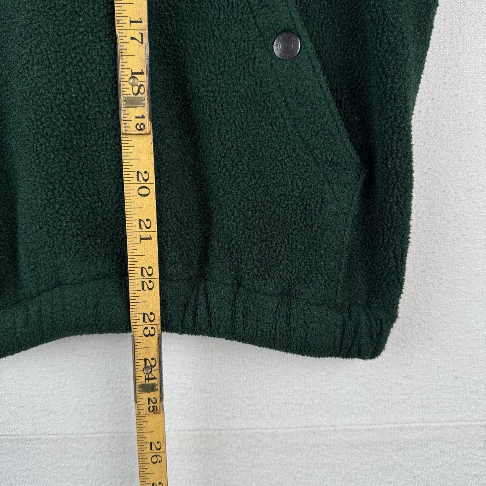90’s Vintage Ralph Lauren Polo Sport Men’s M Green Fleece Harrington Jacket USA