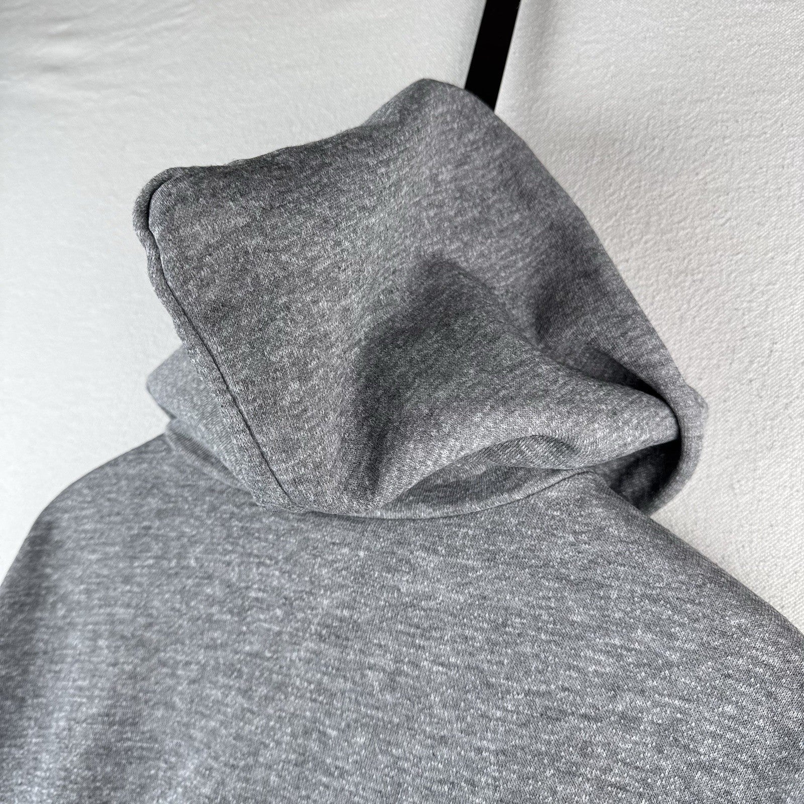 70’s Vintage Heather Gray Mens XL 46-48 Full Zip Hoodie Made In USA *Distressed