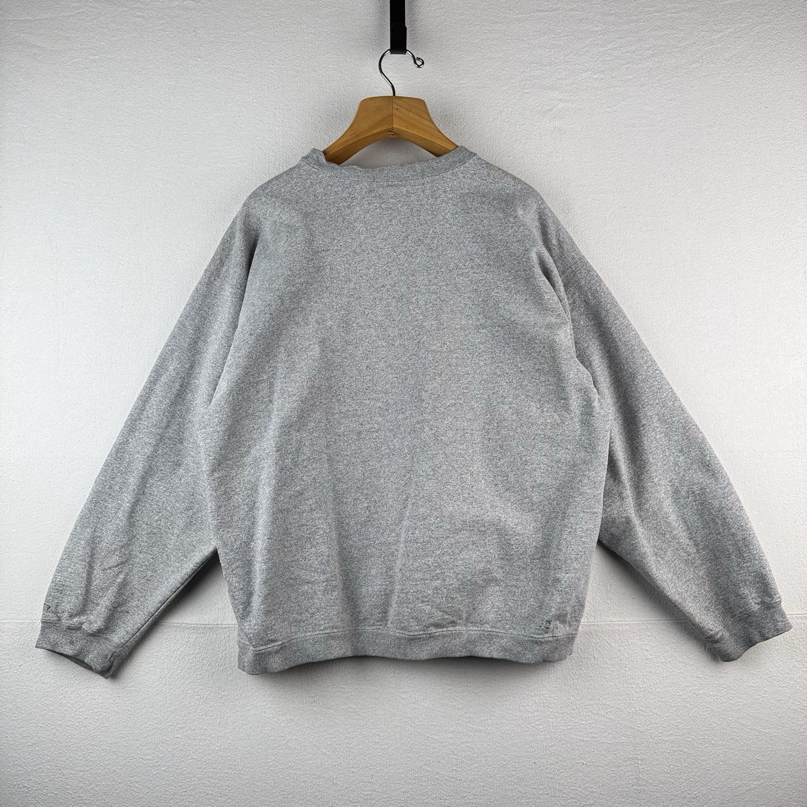 90’S Vtg Aurora University Crewneck Sweatshirt Men’s XL Gray Distressed Made USA