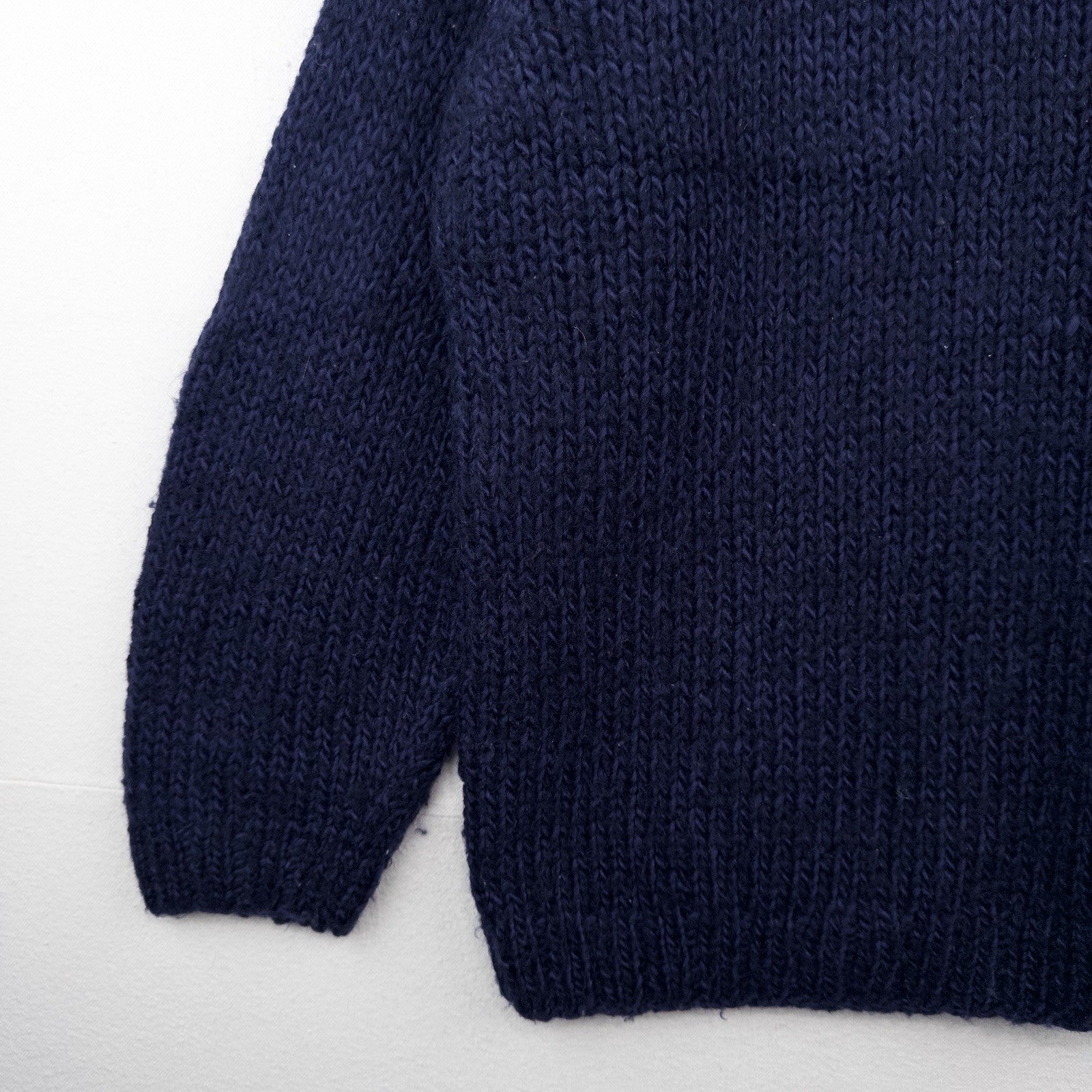 90’s Vtg LL Bean Wool Sweater Chunky Blue Knit Classic Minimalist Women’s XL