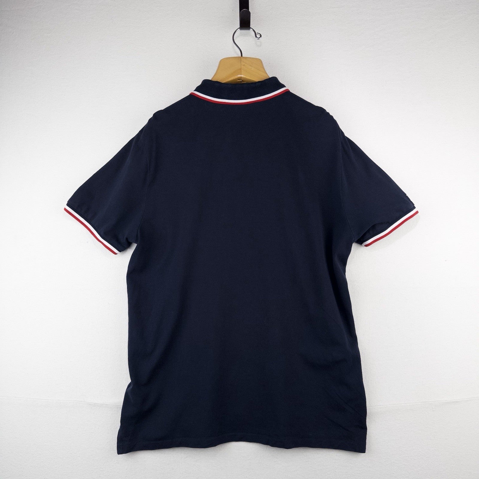 Polo Ralph Lauren Men’s XL Striped Trim Polo Shirt Navy Custom Slim Fit