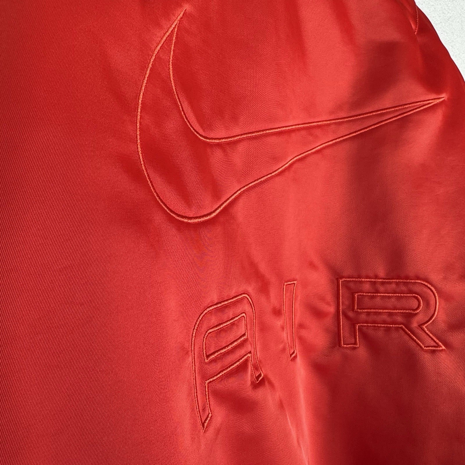 NWOT Nike Air Therma-Fit Satin Bomber Jacket Picante Red Men's Small DV9891-633