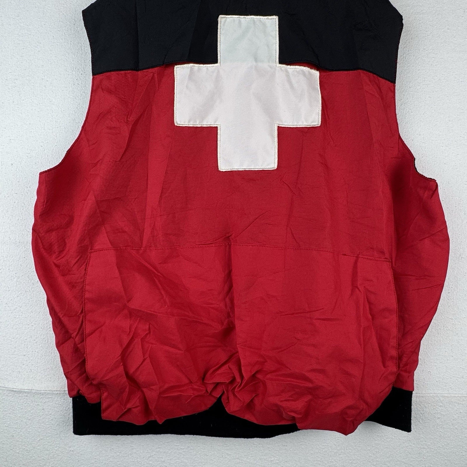 Vintage Ski Patrol Vest Rescue Team Vest Red Black 2XL