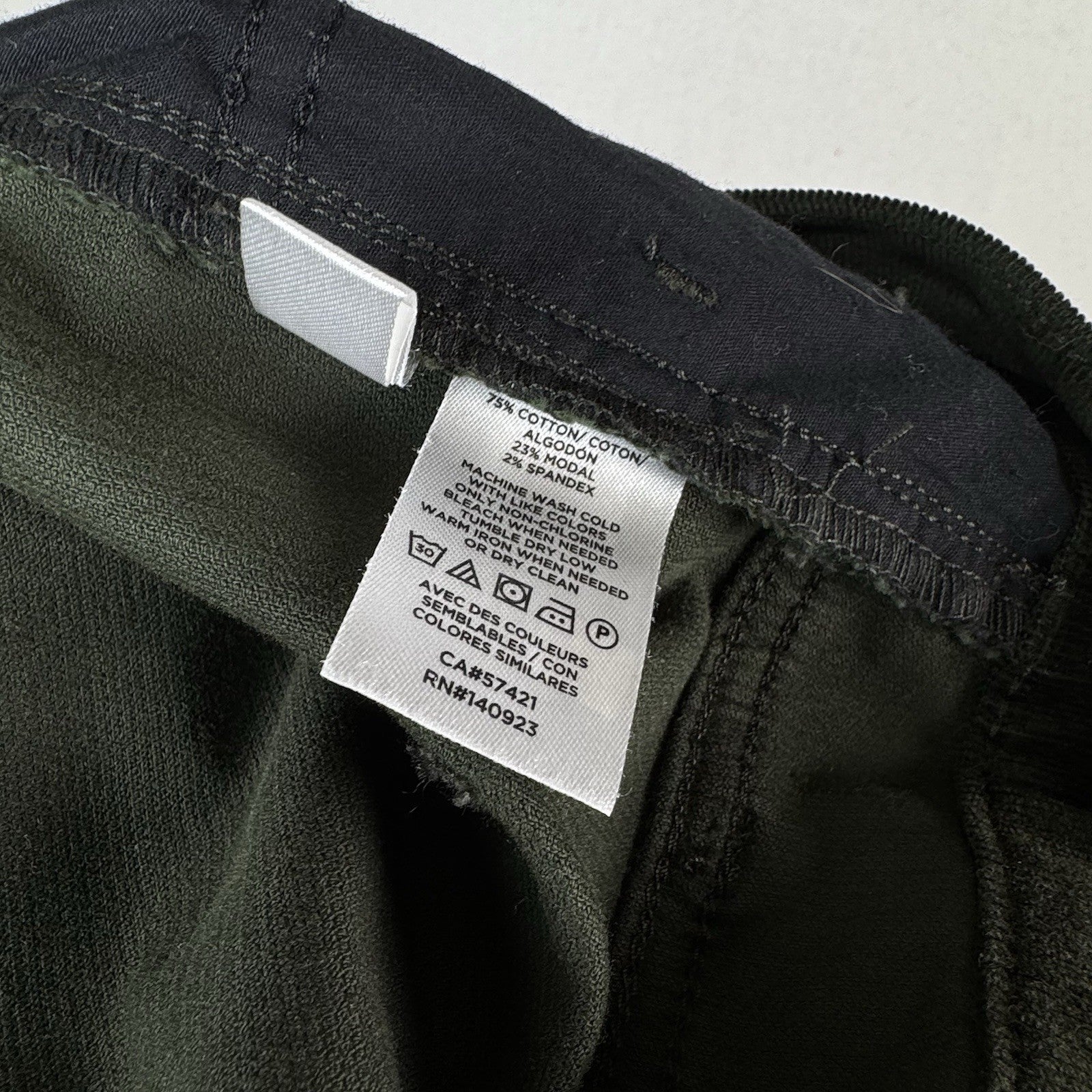 NWT Loft Jeans Women’s 10 Corduroy High Rise Skinny Green Button Fly Stretch