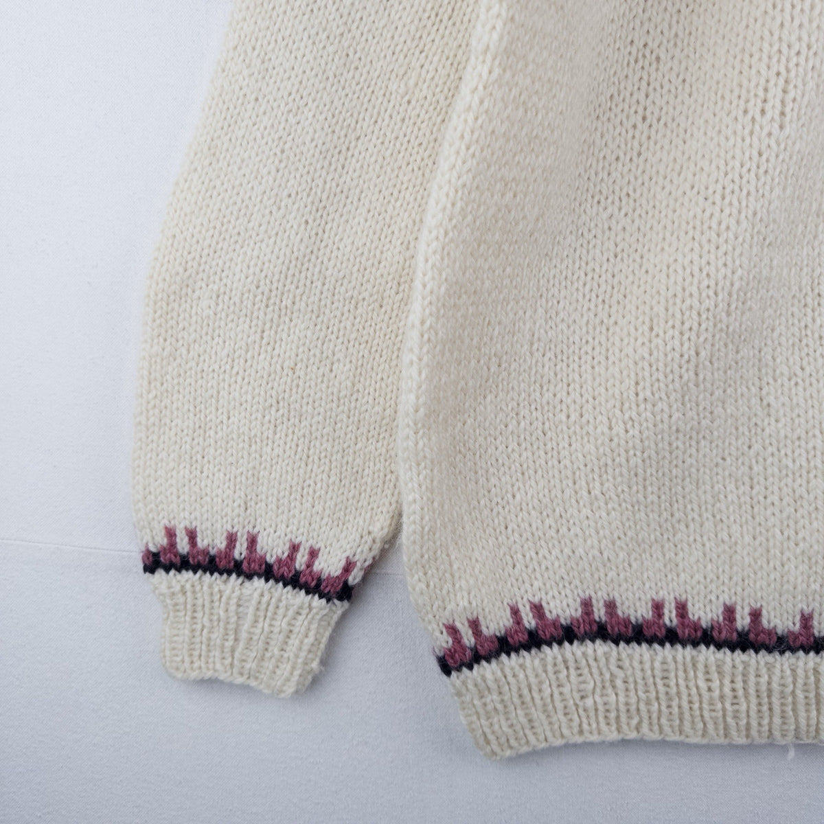 80’s Vtg Stockholm Fair Isle Nordic Yoke Wool Sweater Chunky Denmark Knit Large