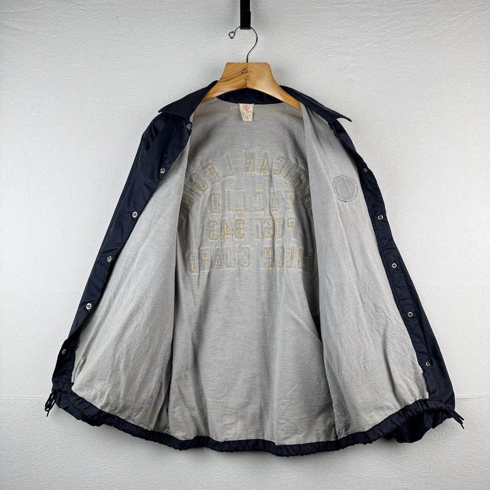 70’s Vtg American Legion USA Large Windbreaker Coach Jacket Euclid OH Post 343