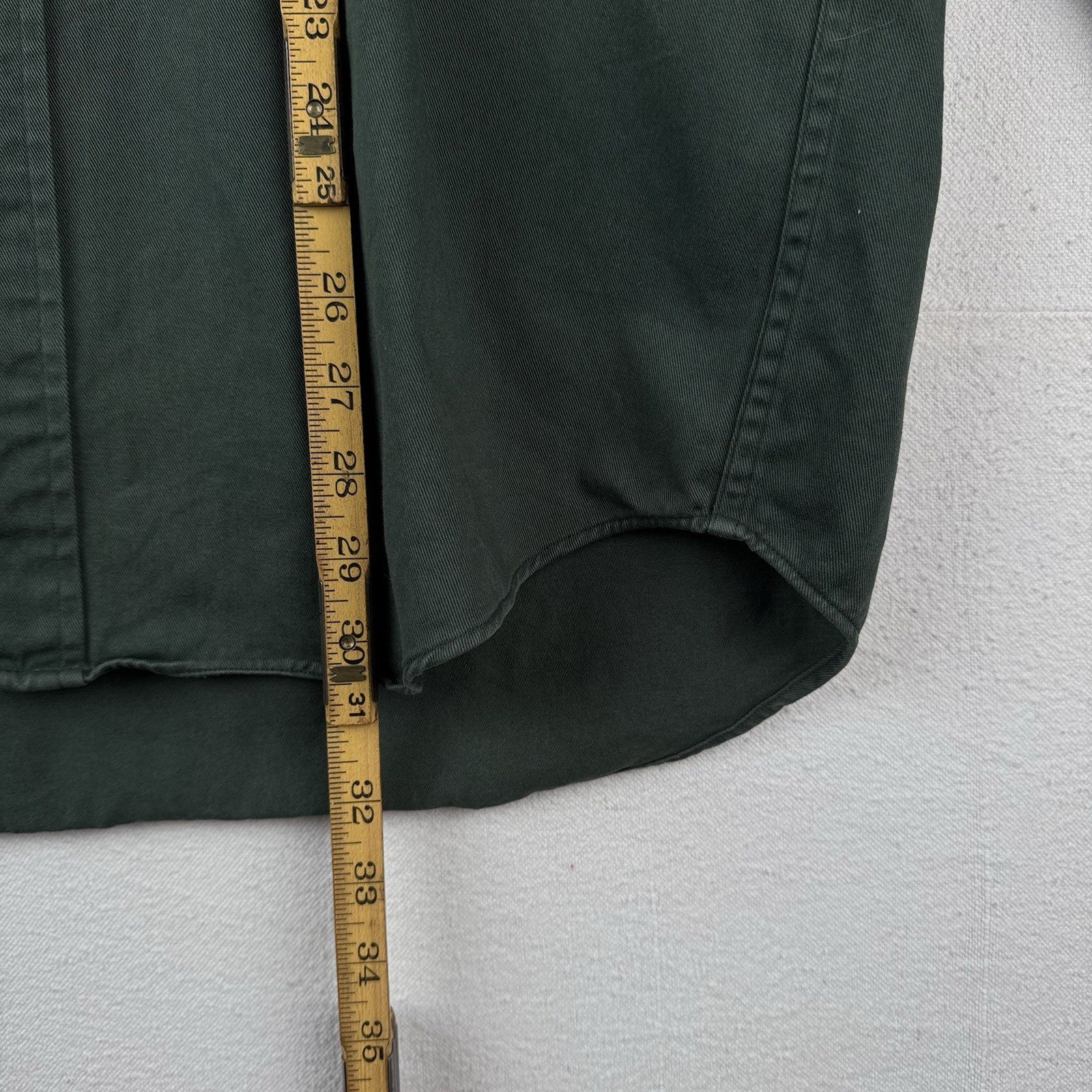 Vintage Ralph Lauren Mens M Green Blake Long Sleeve Shirt *Distressed Sun Faded